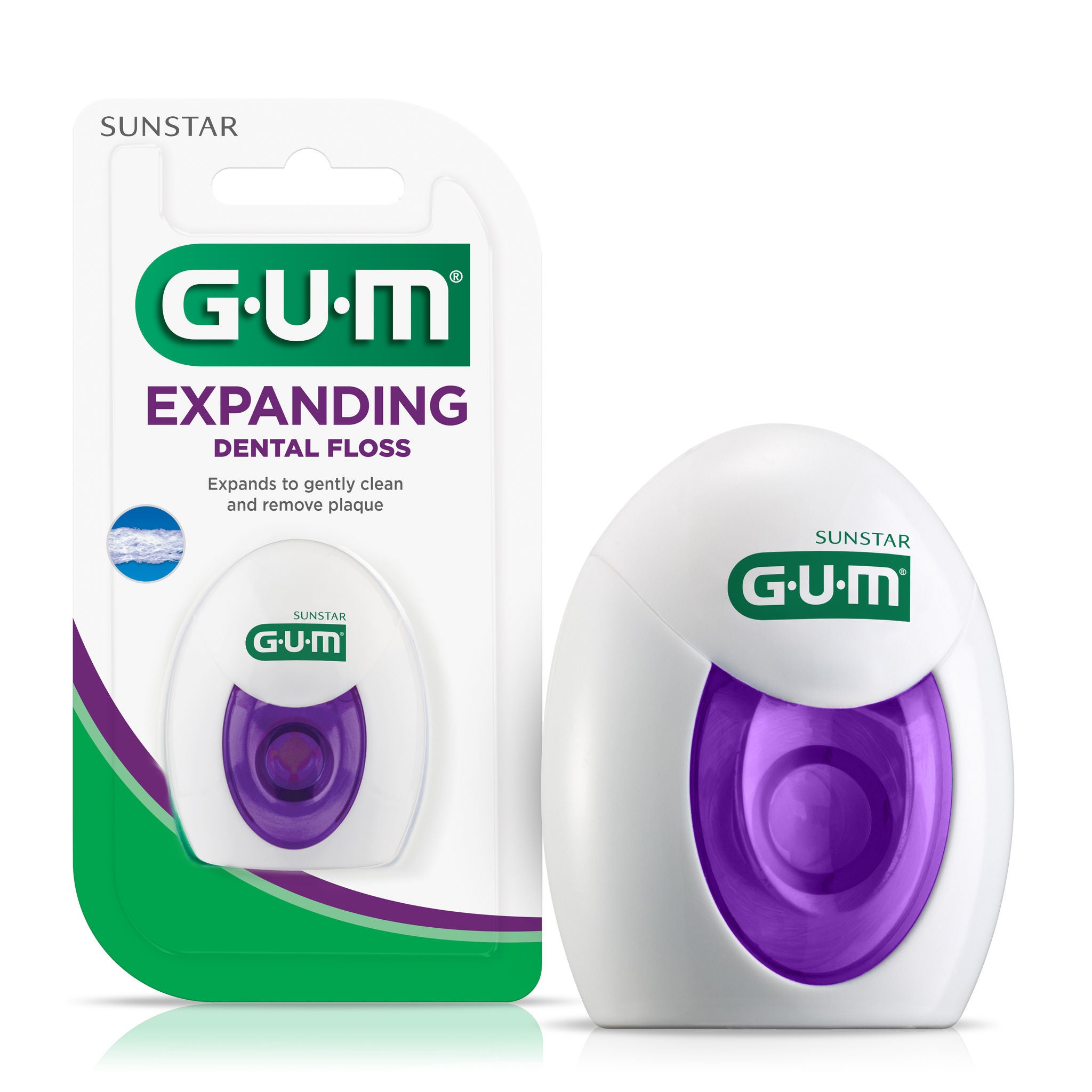 GUM Expanding Dental Floss, Unflavored