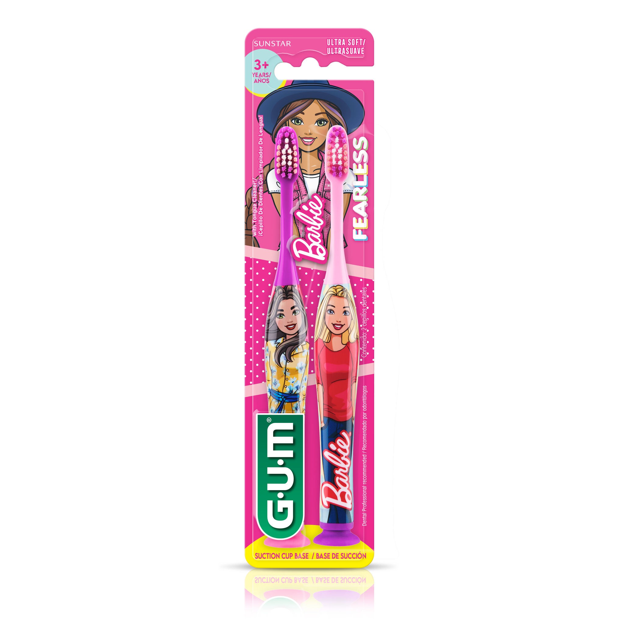 GUM BARBIE Cepillo de dientes manual 2 unidades