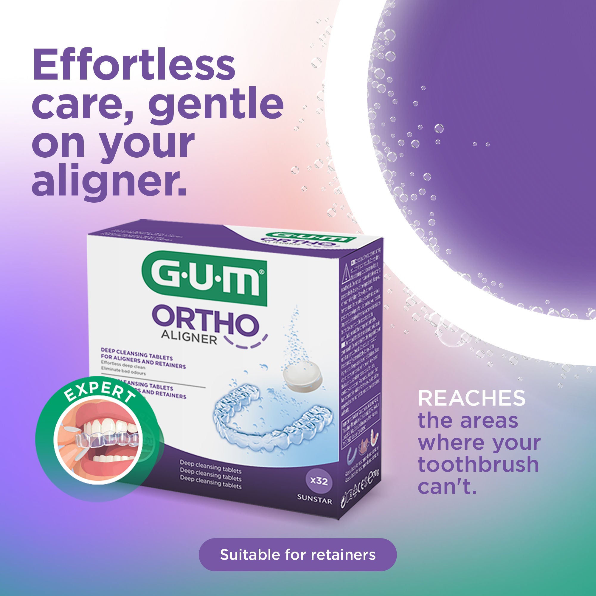 GUM ORTHO Aligner with packshot