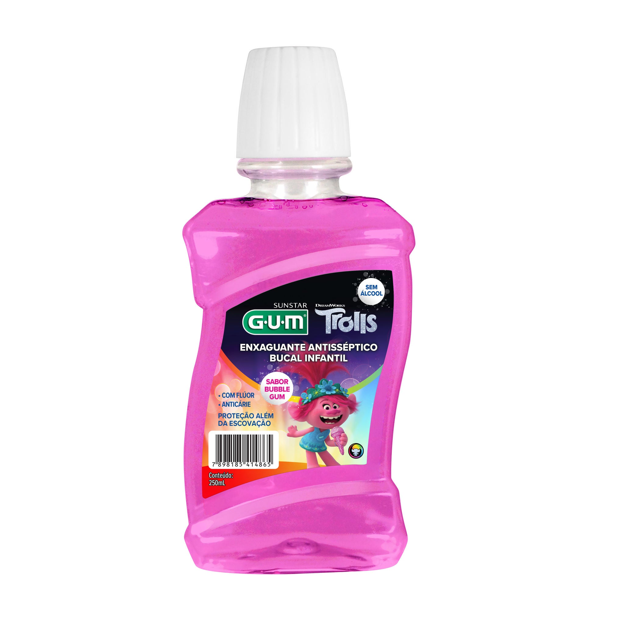 GUM Enxaguante Antisseptico Bucal Infantil TROLLS 250ml