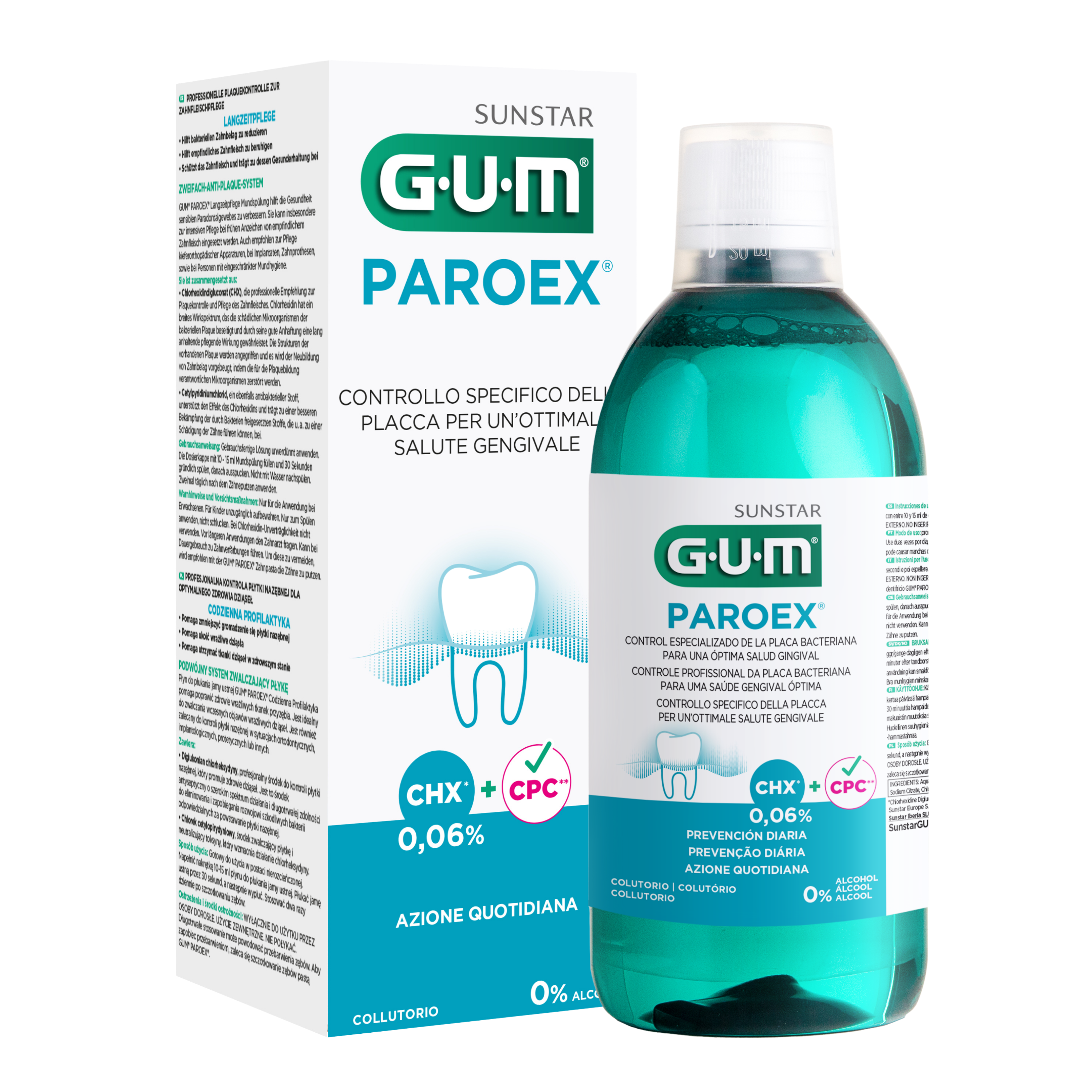 Collutorio di mantenimento GUM® PAROEX® 0,06% CHX + CPC