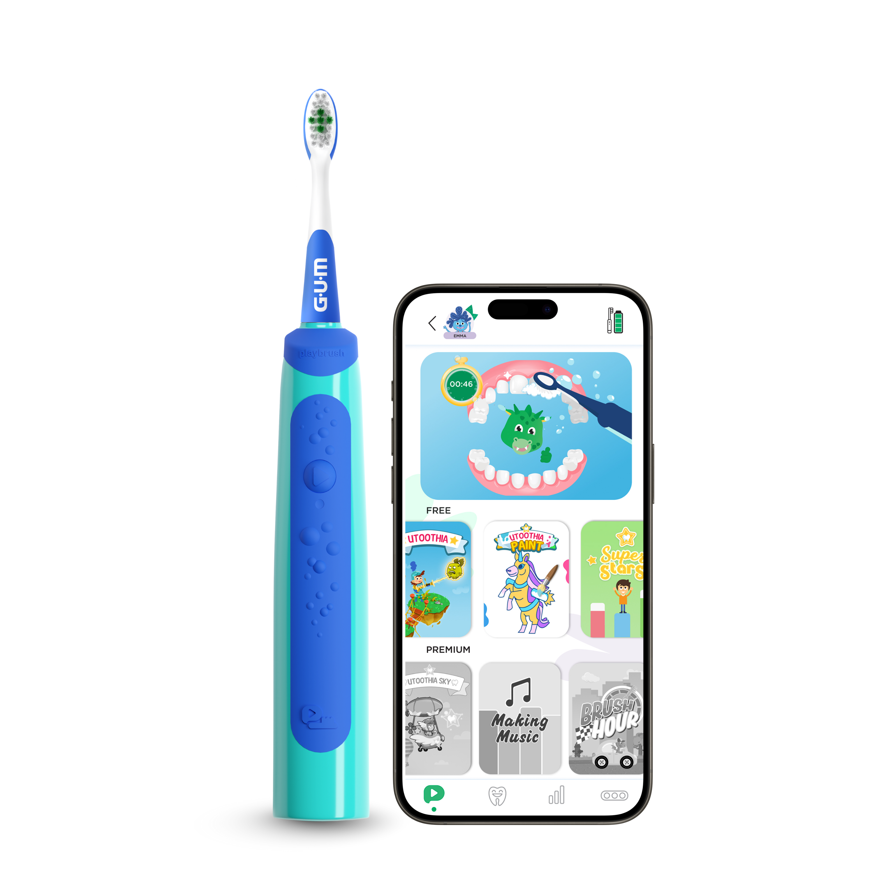 PDP carousel imagery (hero PDP) - GUMPLAYBRUSH-Kids3-blue-single-allmarkets