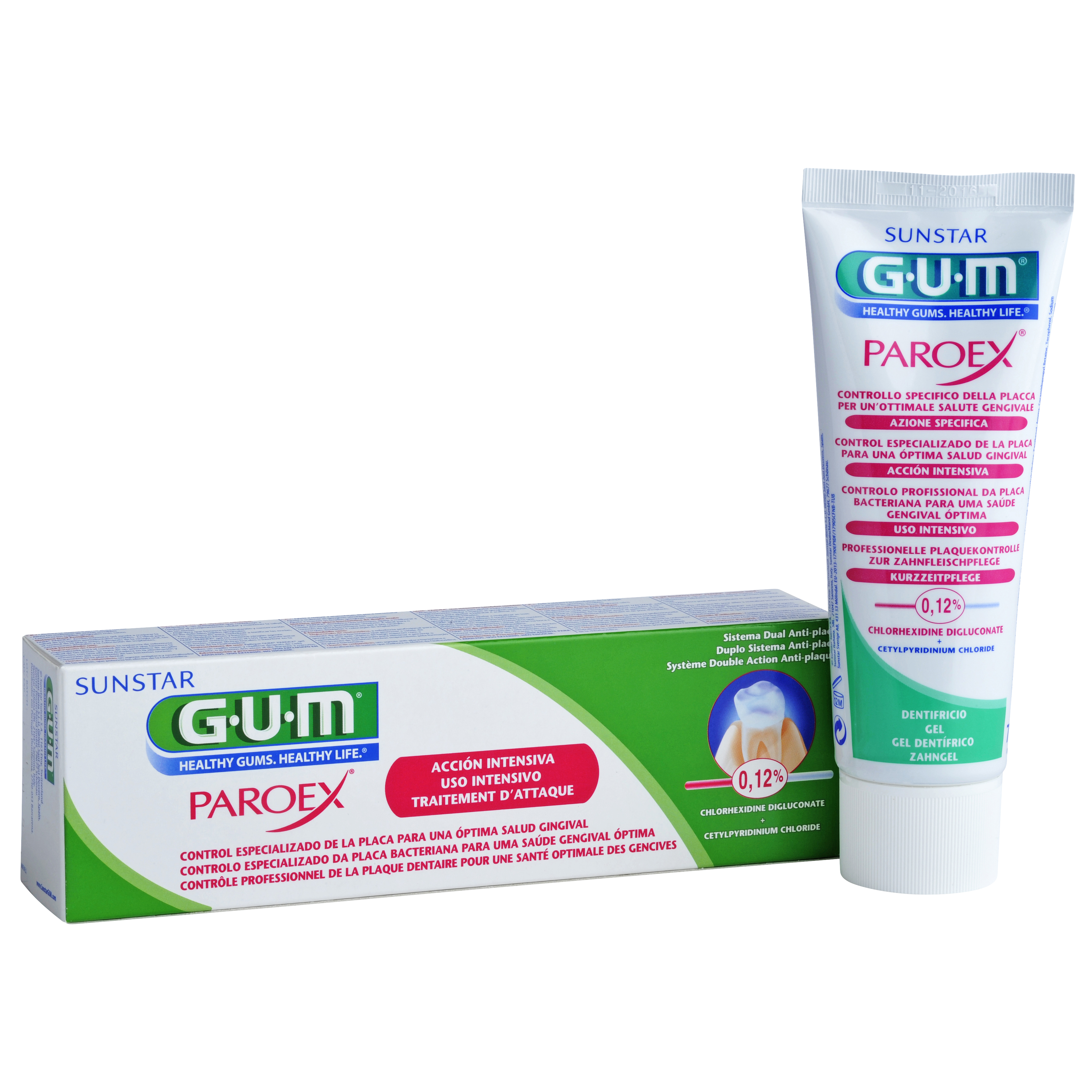GUM Paroex Gingivitis al 0.12% Clorhexidina Pasta Dental 