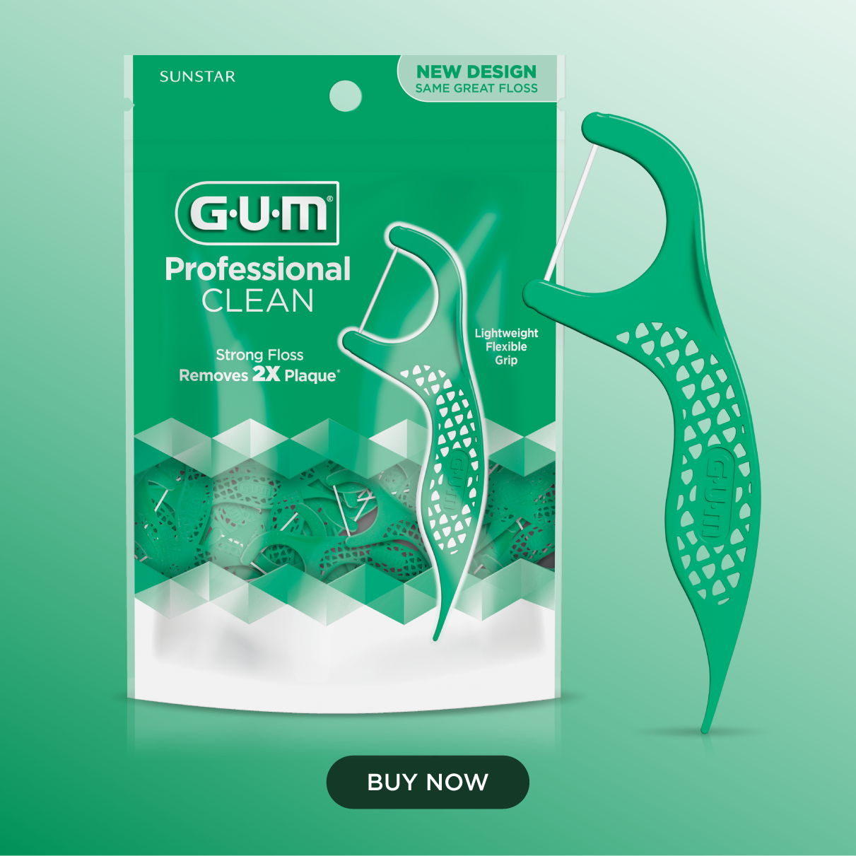 GUM Professional Clean Floss Picks 