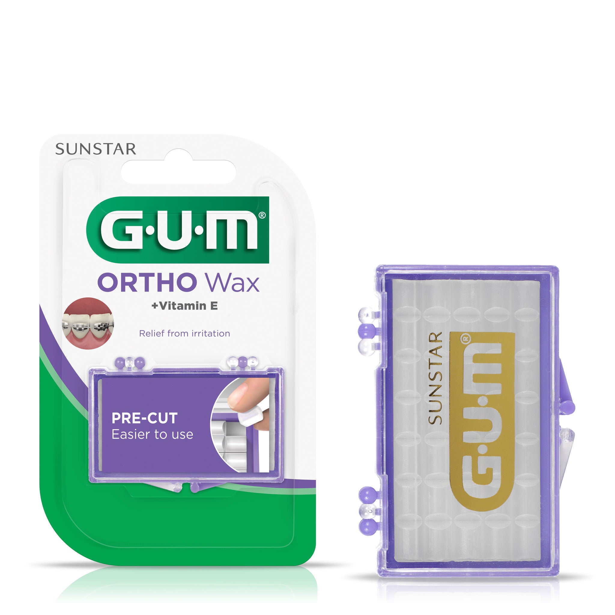 GUM Orthodontic Wax, Vitamin E + Aloe Vera