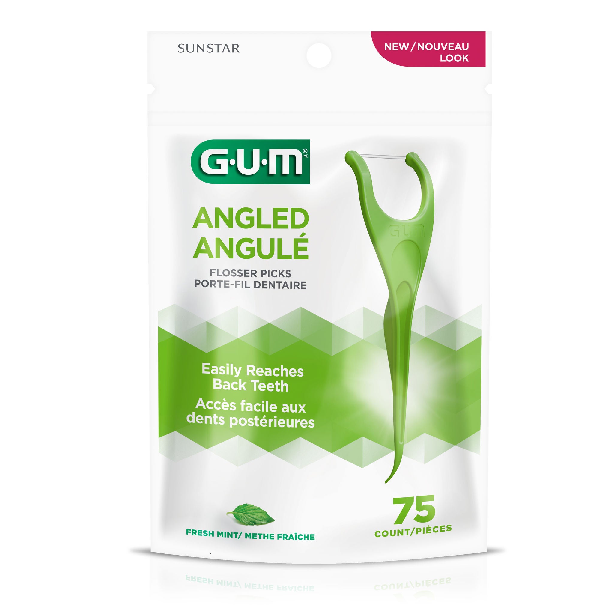 GUM Flossers Angulados 75ct