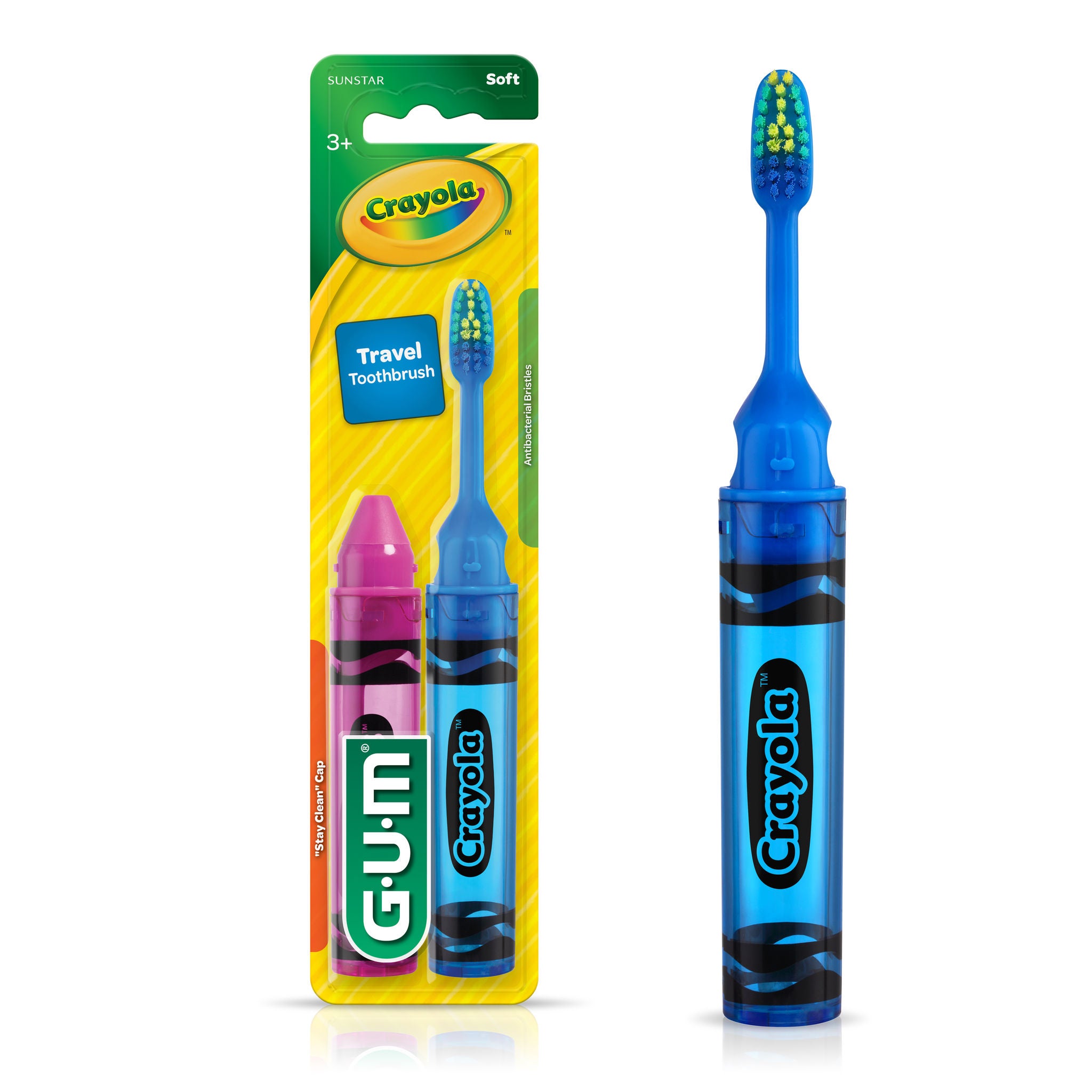 GUM Crayola Kids' Travel Toothbrush