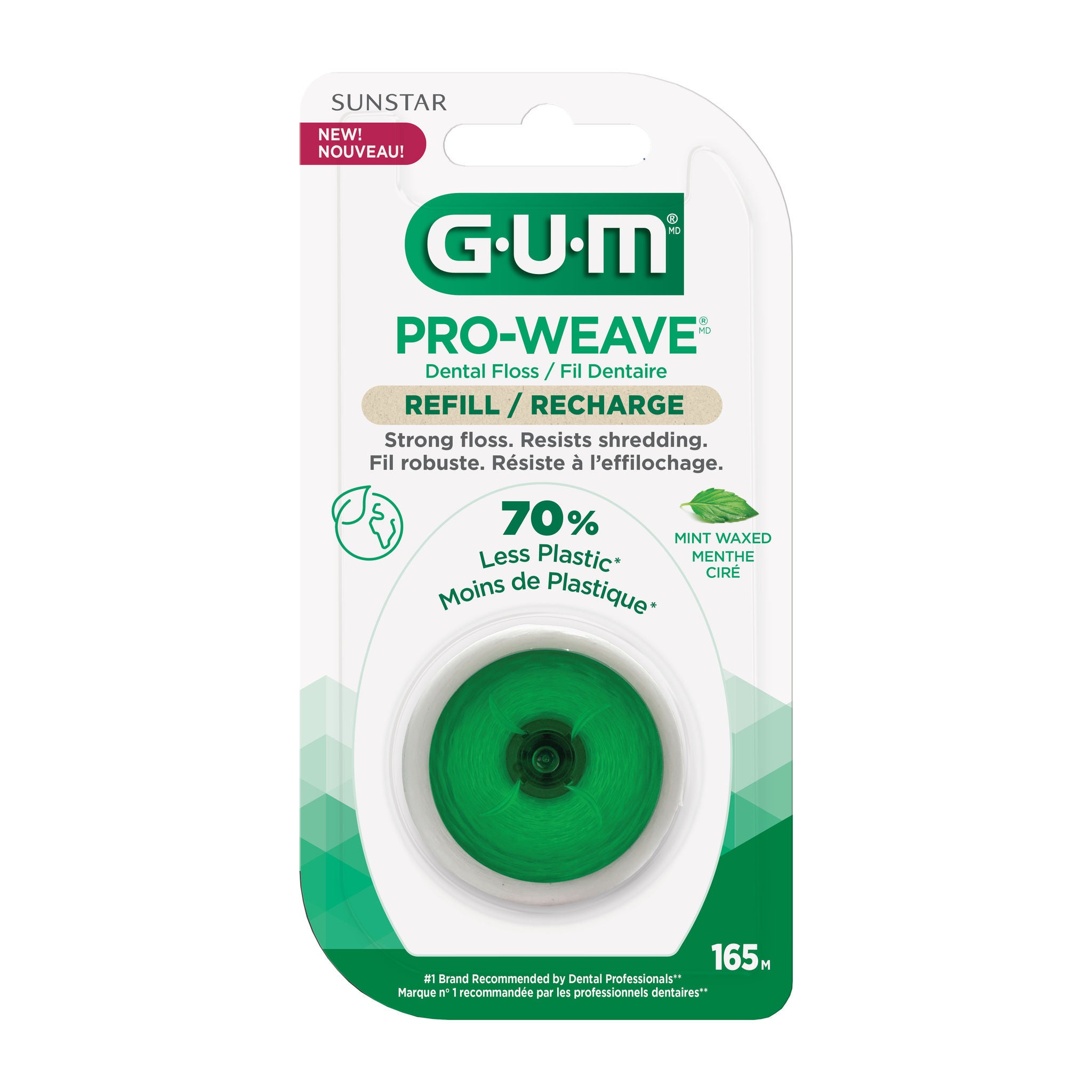 Pro-Weave Dental Floss Refill Mint Waxed