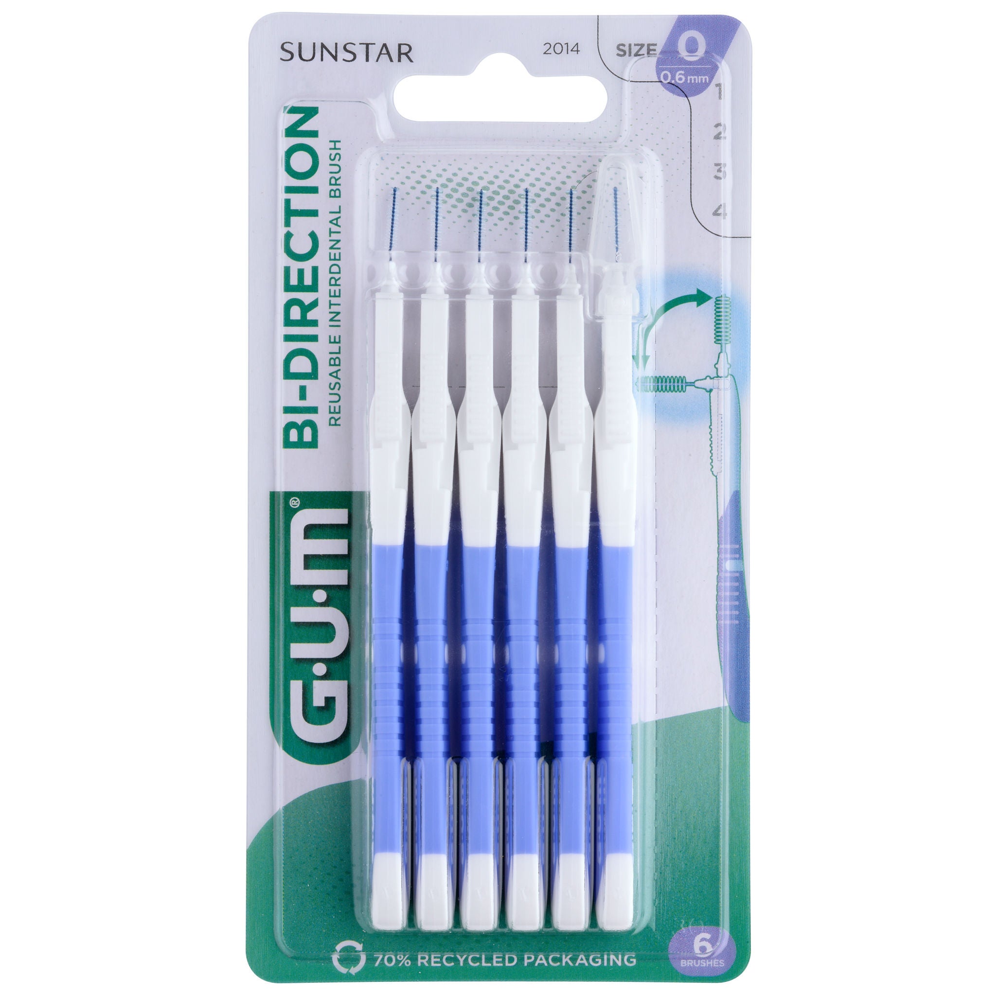 GUM BI-DIRECTION Interdentalbürste