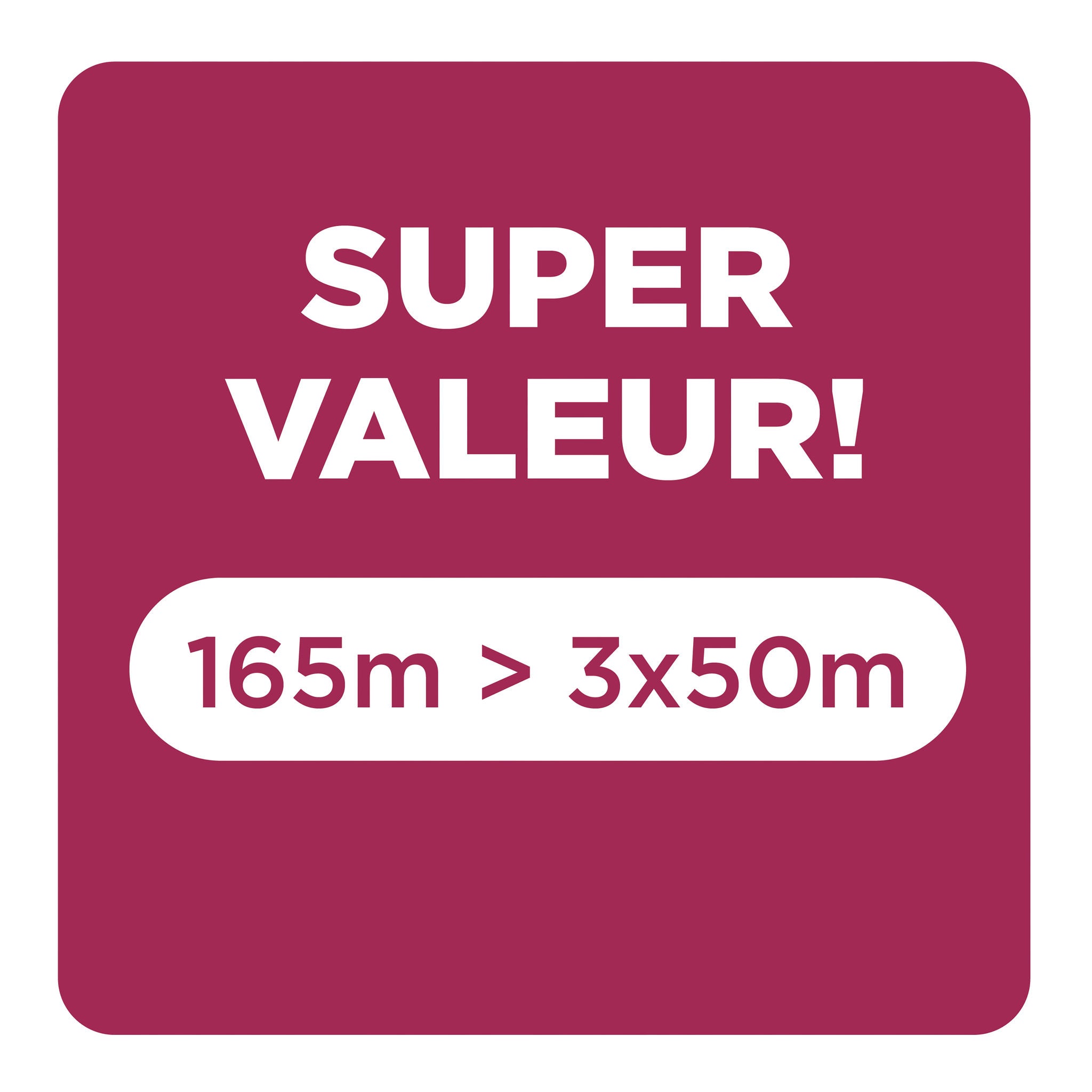 Super Valeur 165m > 3x50m