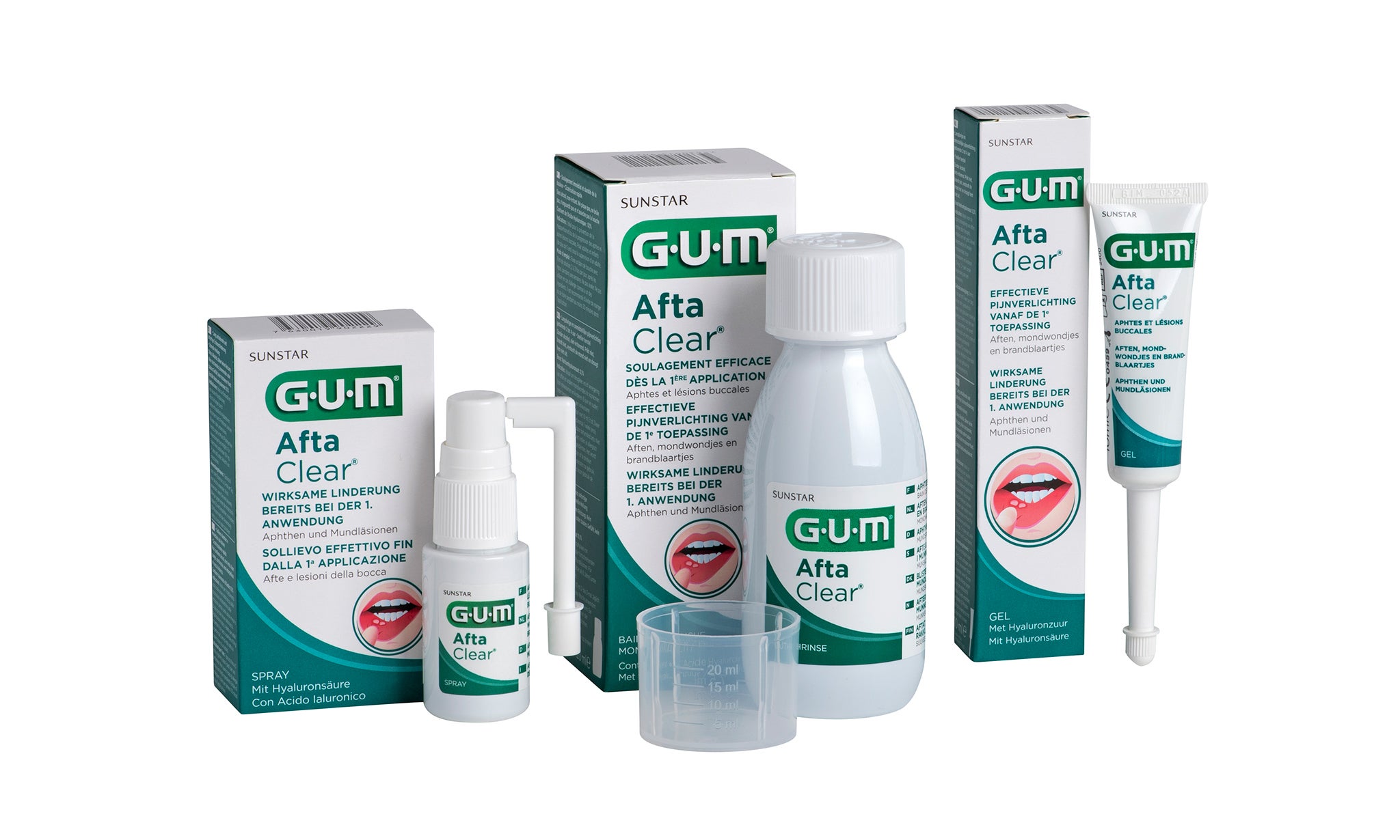 GUM AftaClear Produktpalette
