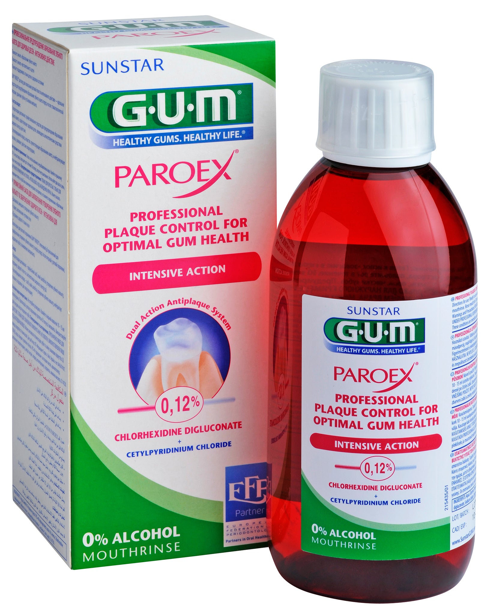 Płyn do płukania jamy ustnej GUM PAROEX 0,12%CHX