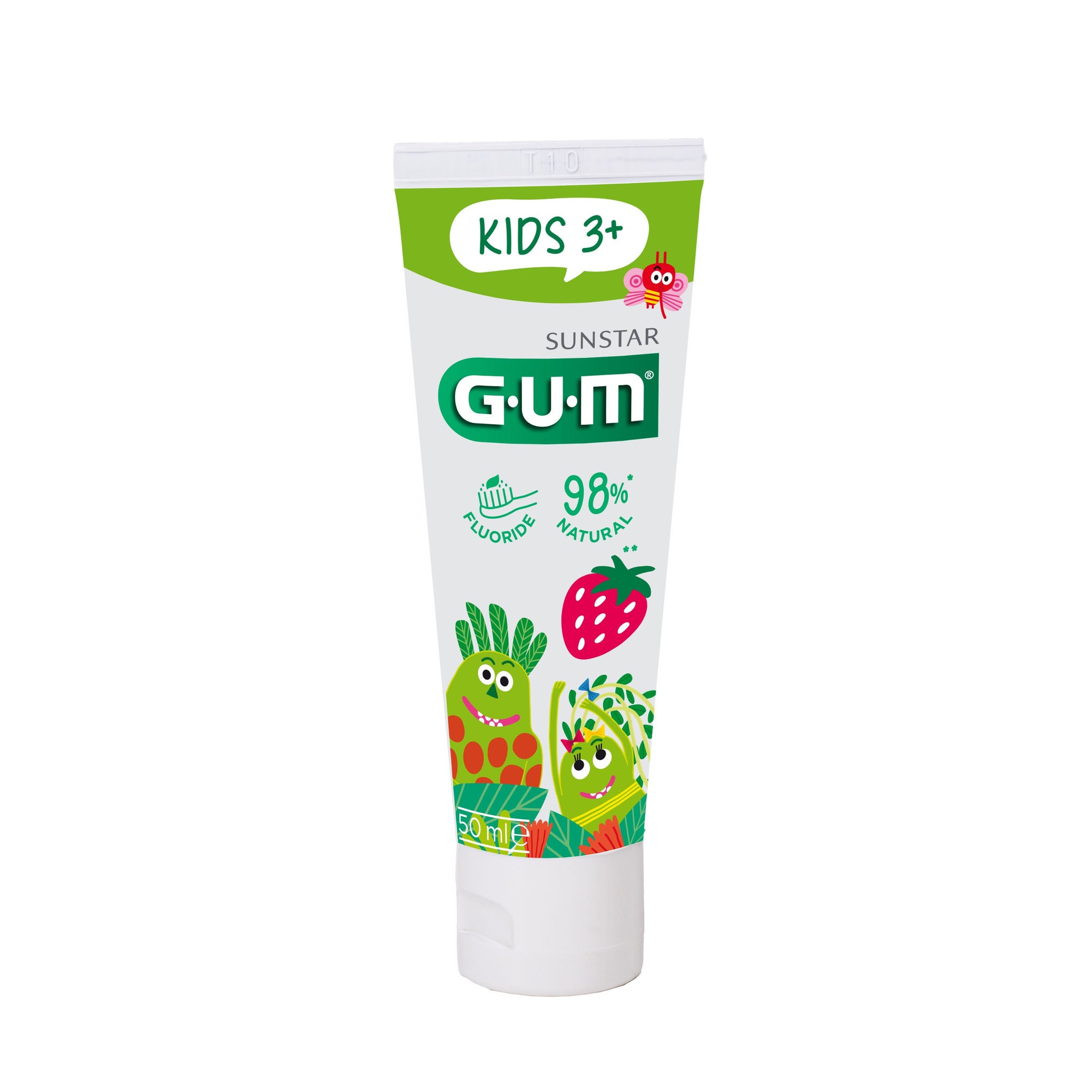 3000DFNLPL-FR-DE-NL-PL-GUM-KIDS-TOOTHPASTES-RED-STRAWBERRY-50ml-TUBE