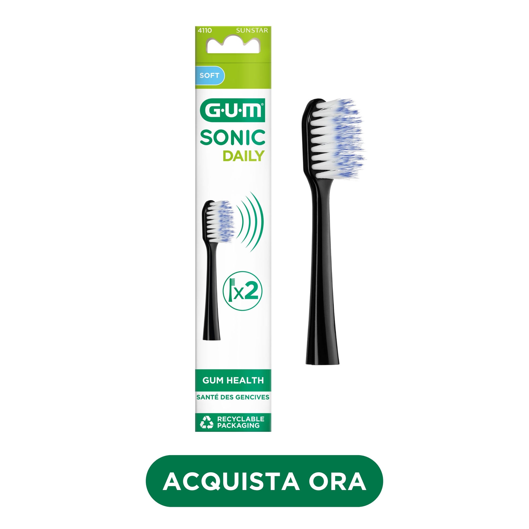FR_IT_DE_Product catalogue hub images_with-badge_120625 - 4110MBK2-GUM-SONIC-DAILY-TOOTHBRUSH-REFILL-BLACK-IT-hero-with-badge-DTC