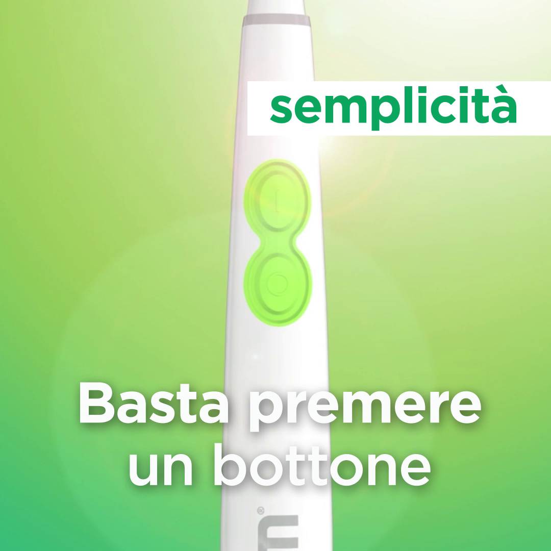 Spazzolino GUM SONIC DAILY - Basta premere un bottone