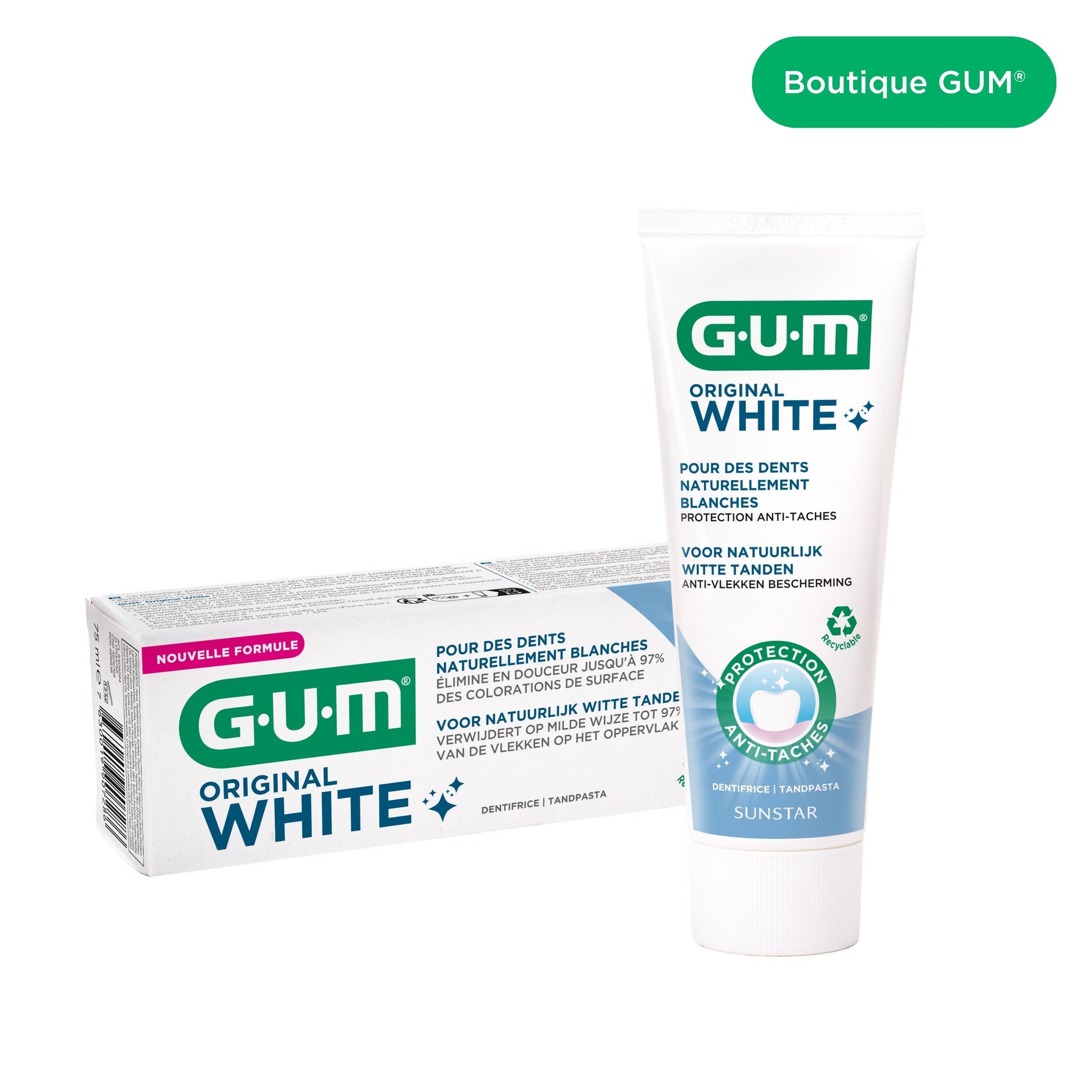 Product catalogue hub images - 1745DFNLPL1-FR-NL-GUM-ORIGINAL-WHITE-TOOTHPASTE-hero-DTC