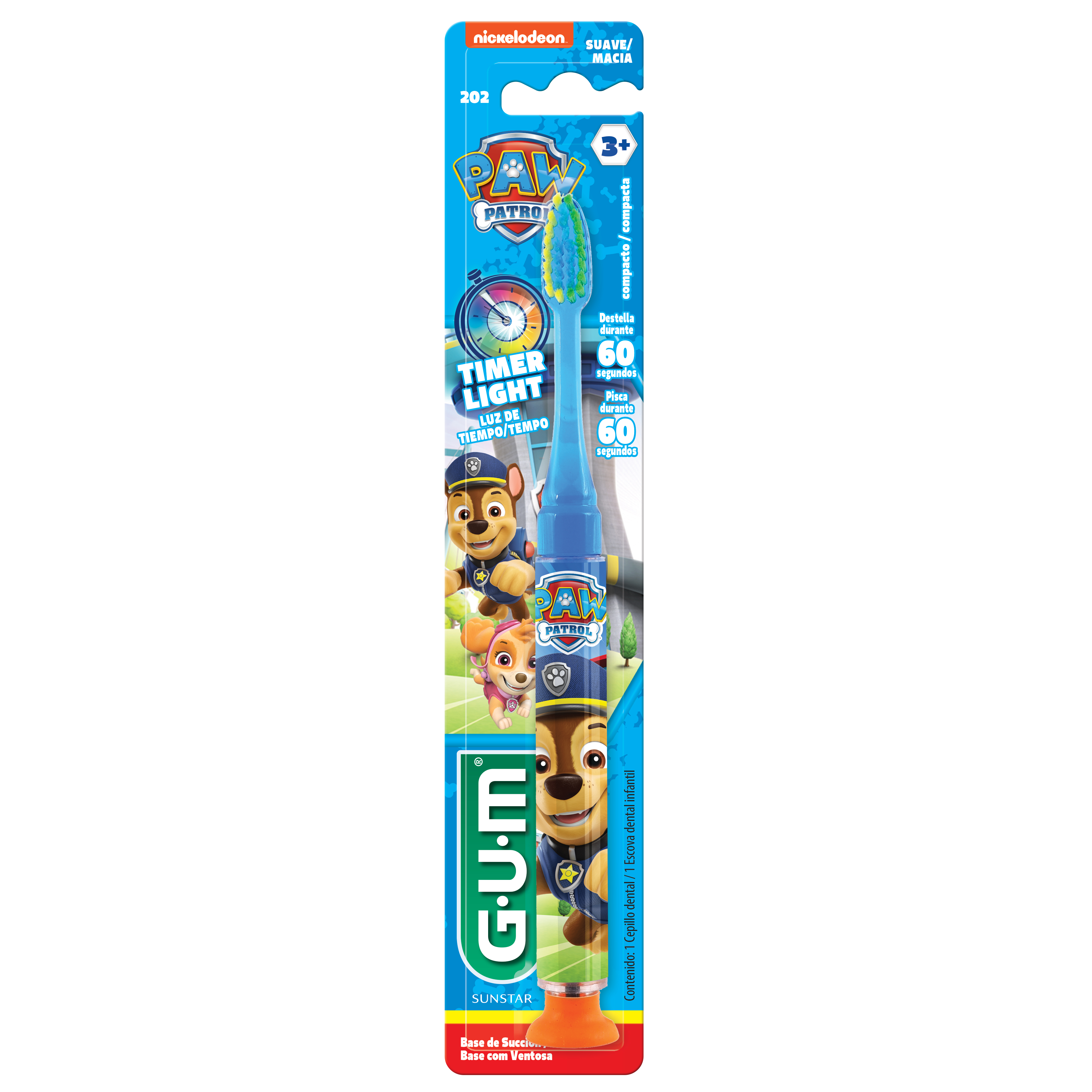 GUM Escova Timer Light Patrulha Canina