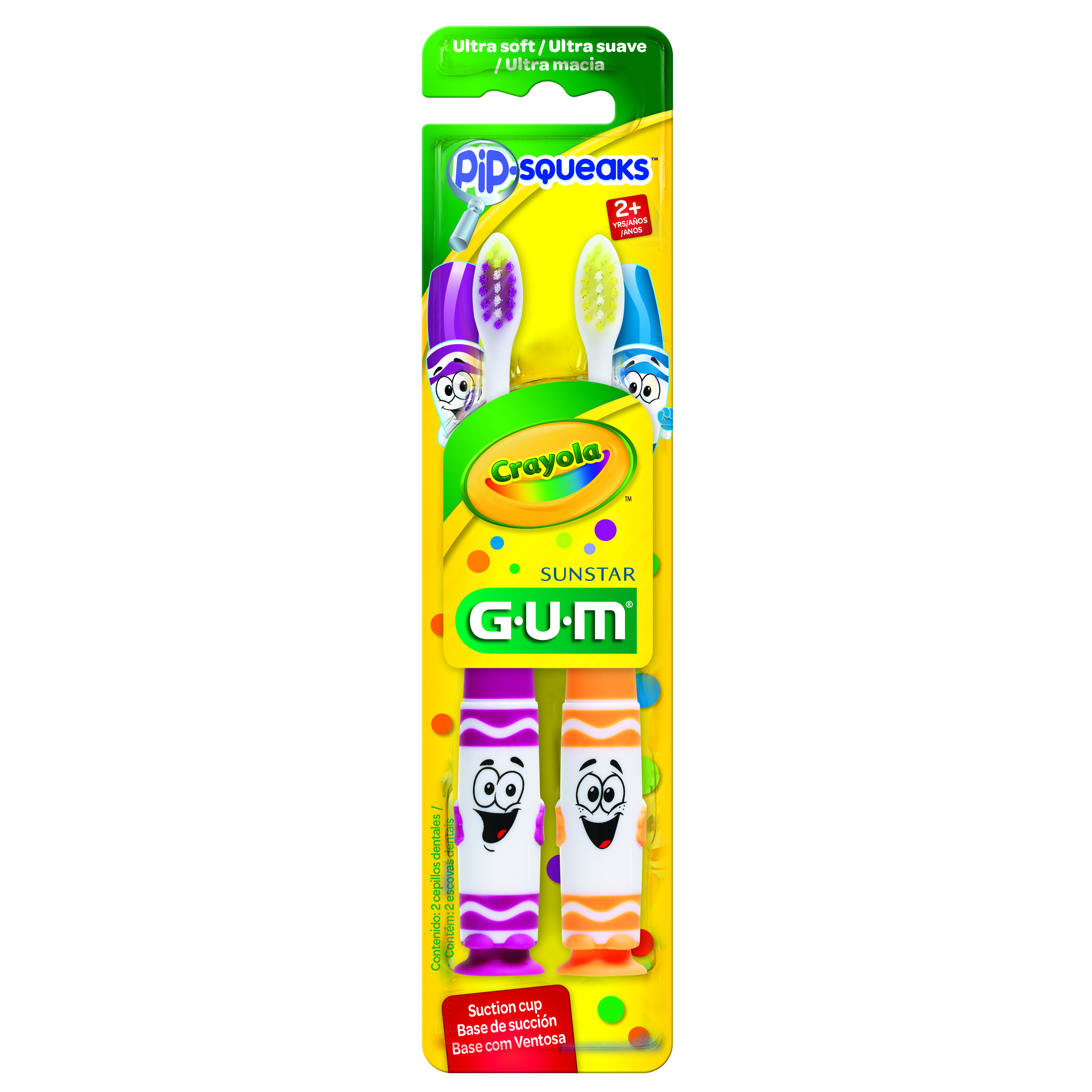 Escova Dental Infantil Pip Squeak CRAYOLA™ GUM®