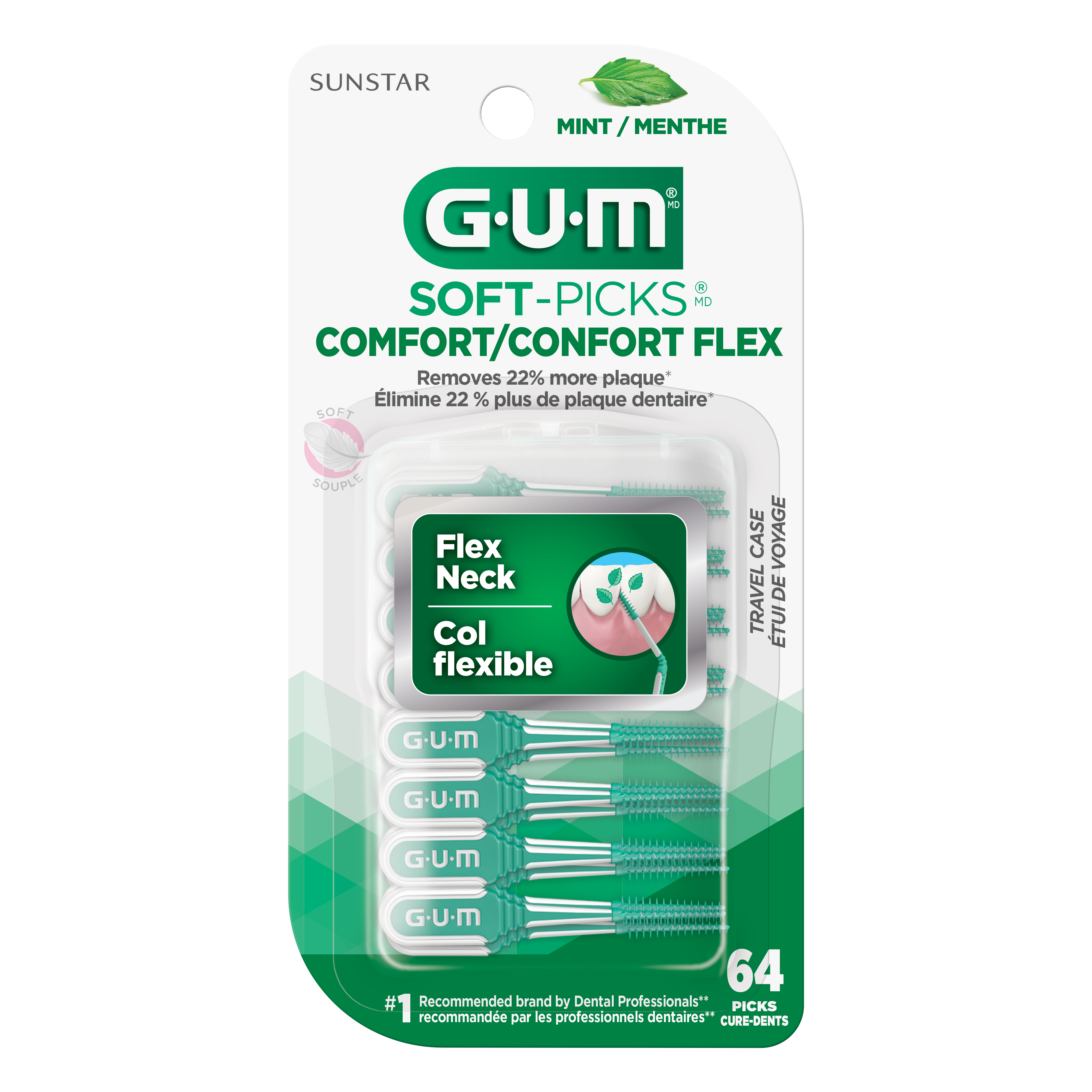 Soft-Picks Comfort Flex front packaging