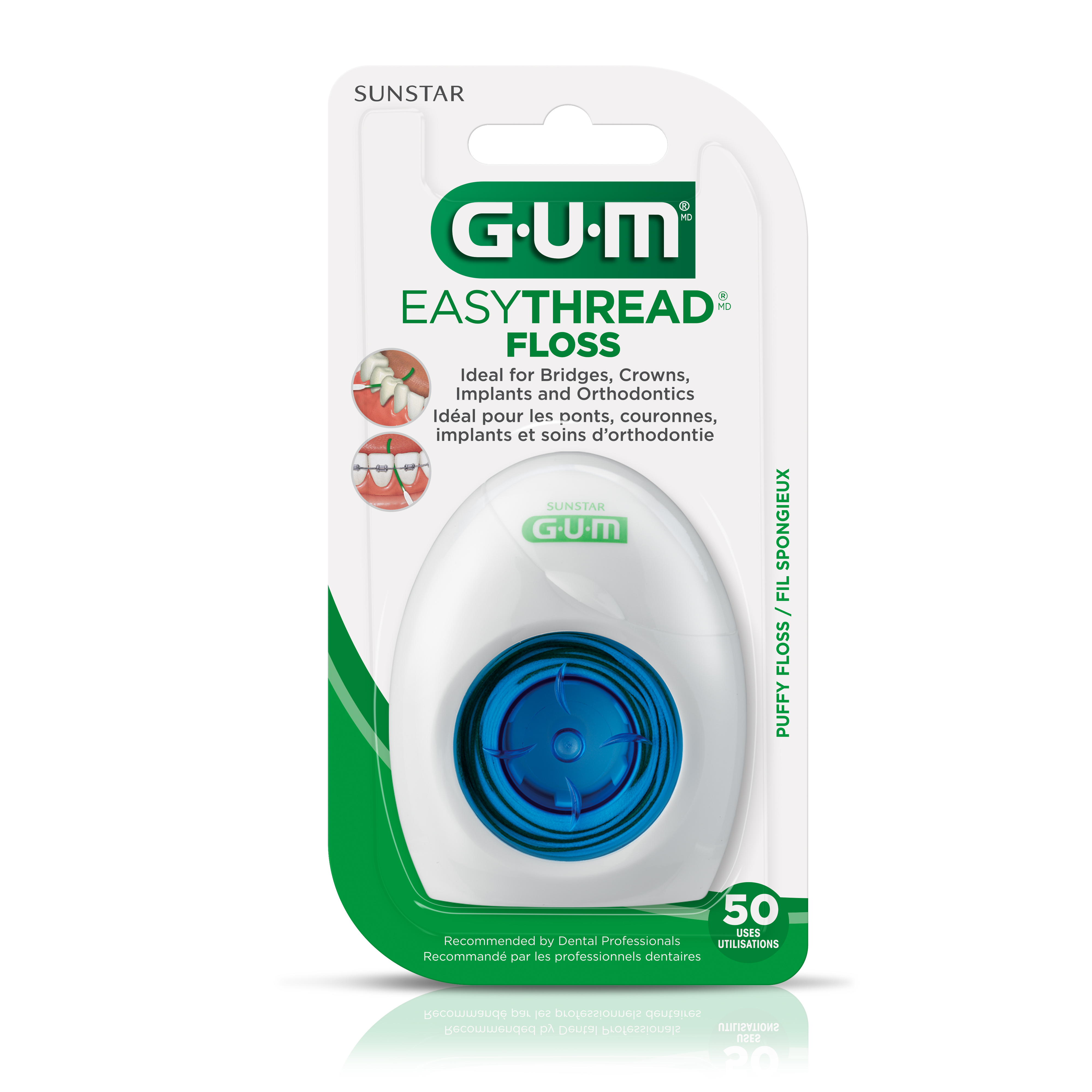 GUM EASYTHREAD Floss, Orthodontic Threader