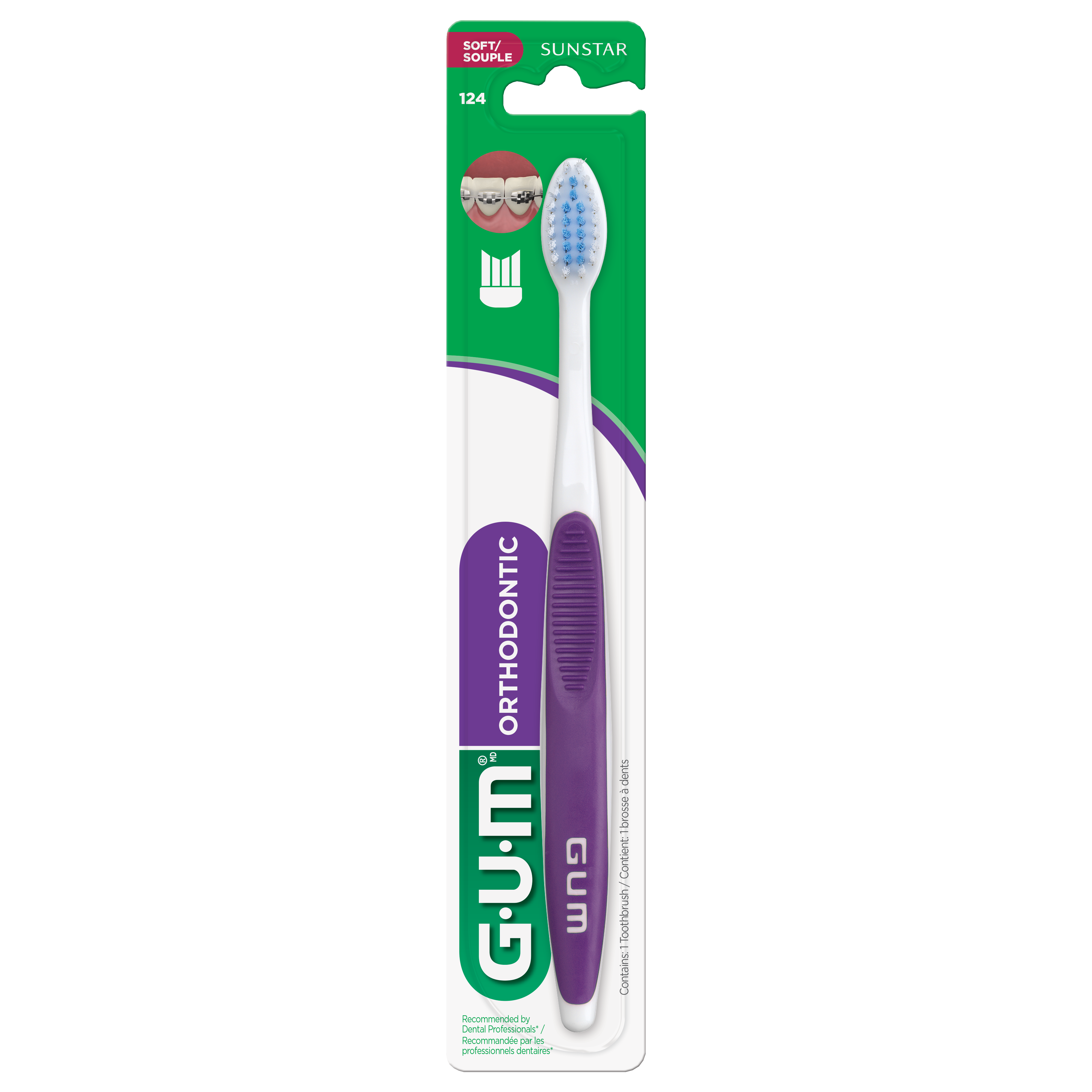 Brosse a dents orthodontique GUM