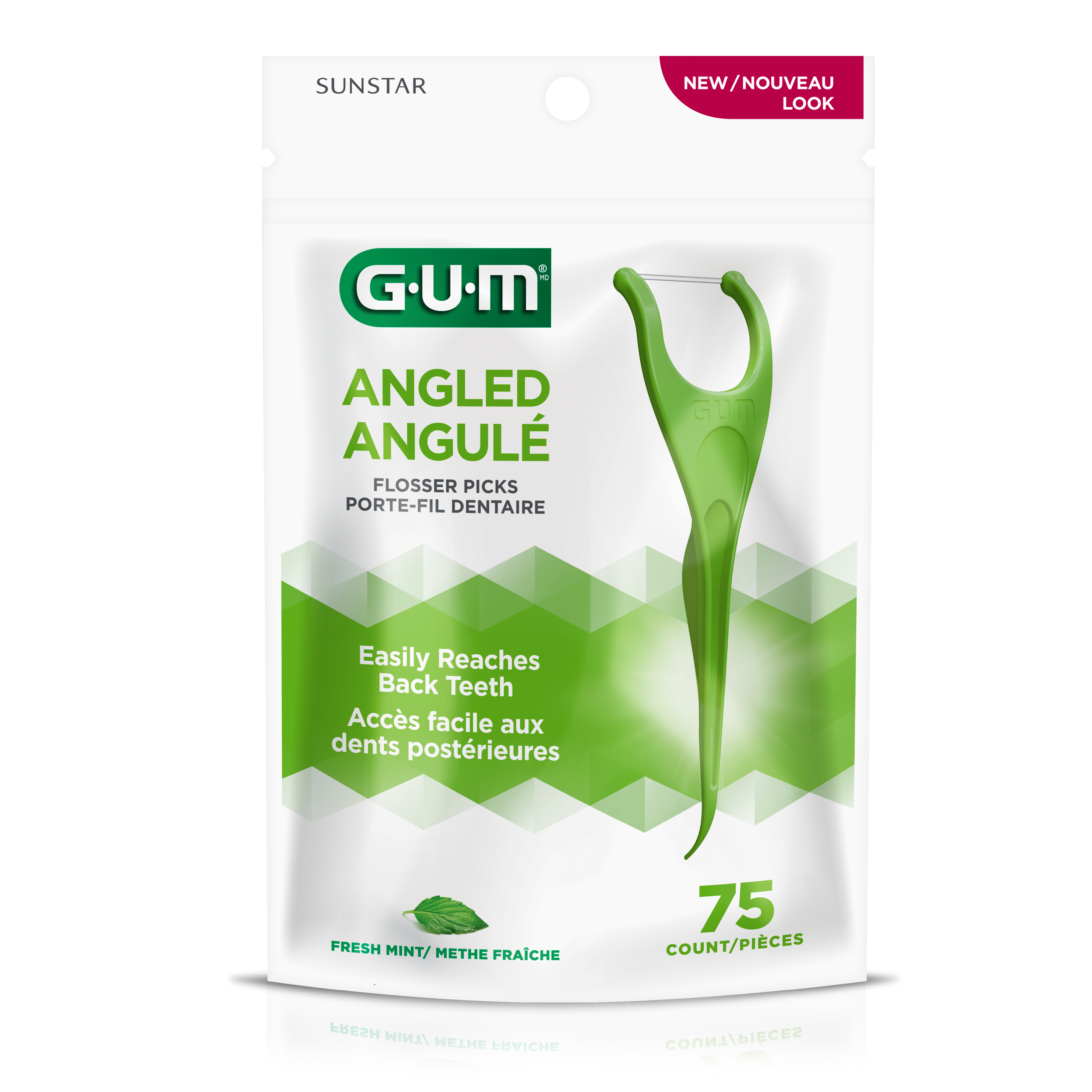 GUM Flossers Angulados 75ct