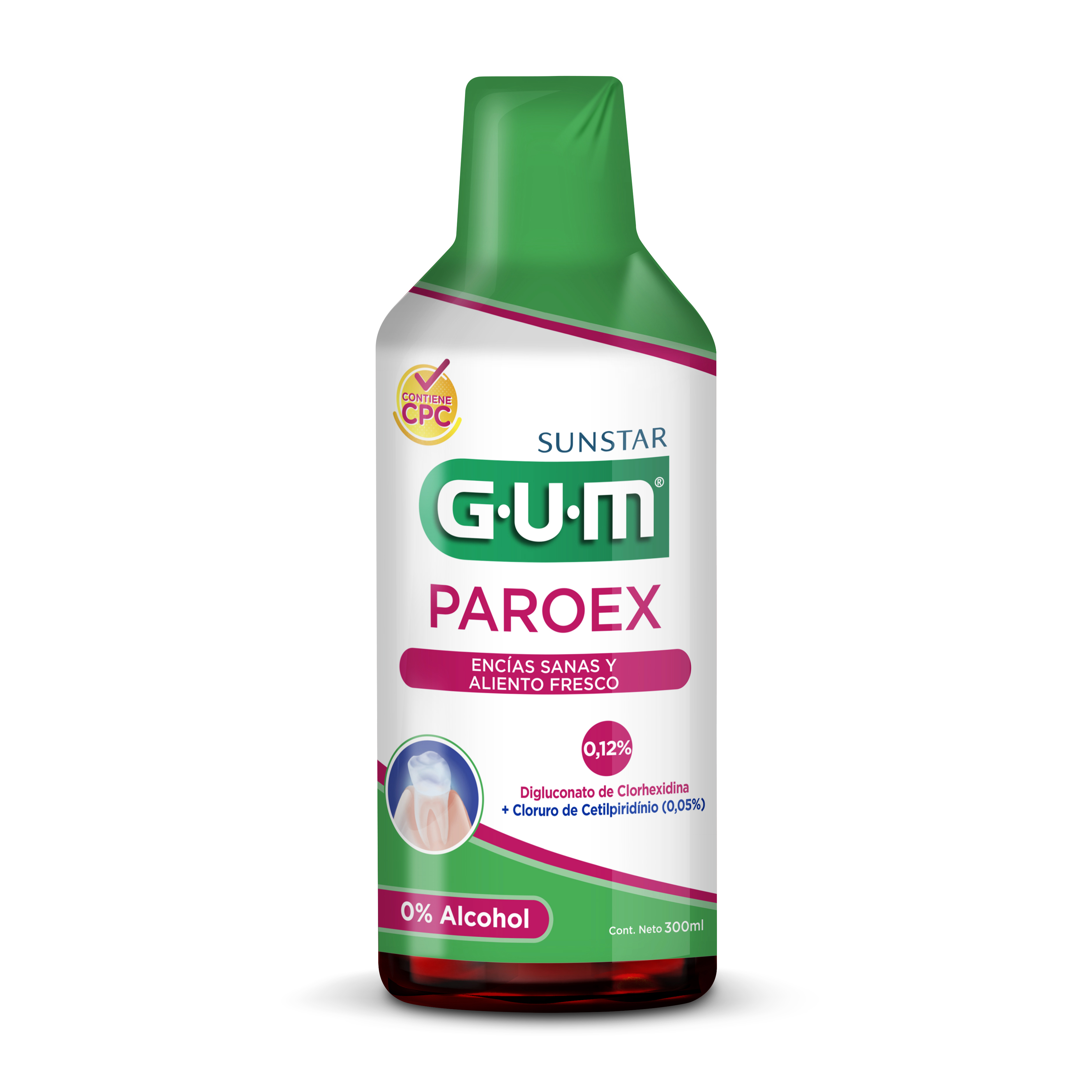 GUM PAROEX  Encias Sanas y Aliento Fresco  0.12% Enjuague Bucal