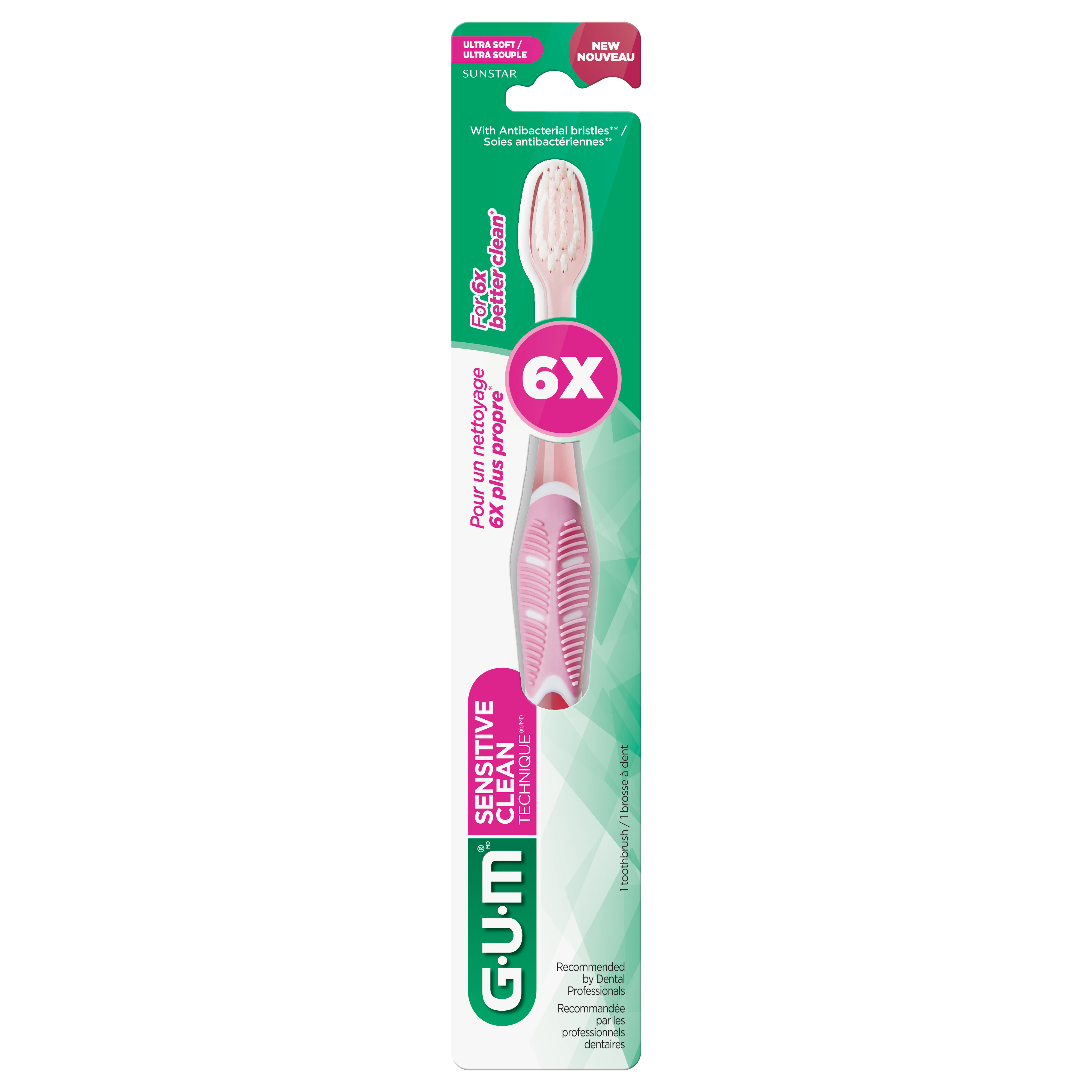 GUM CEPILLO TECHNIQUE SENSITIVE CLEAN 