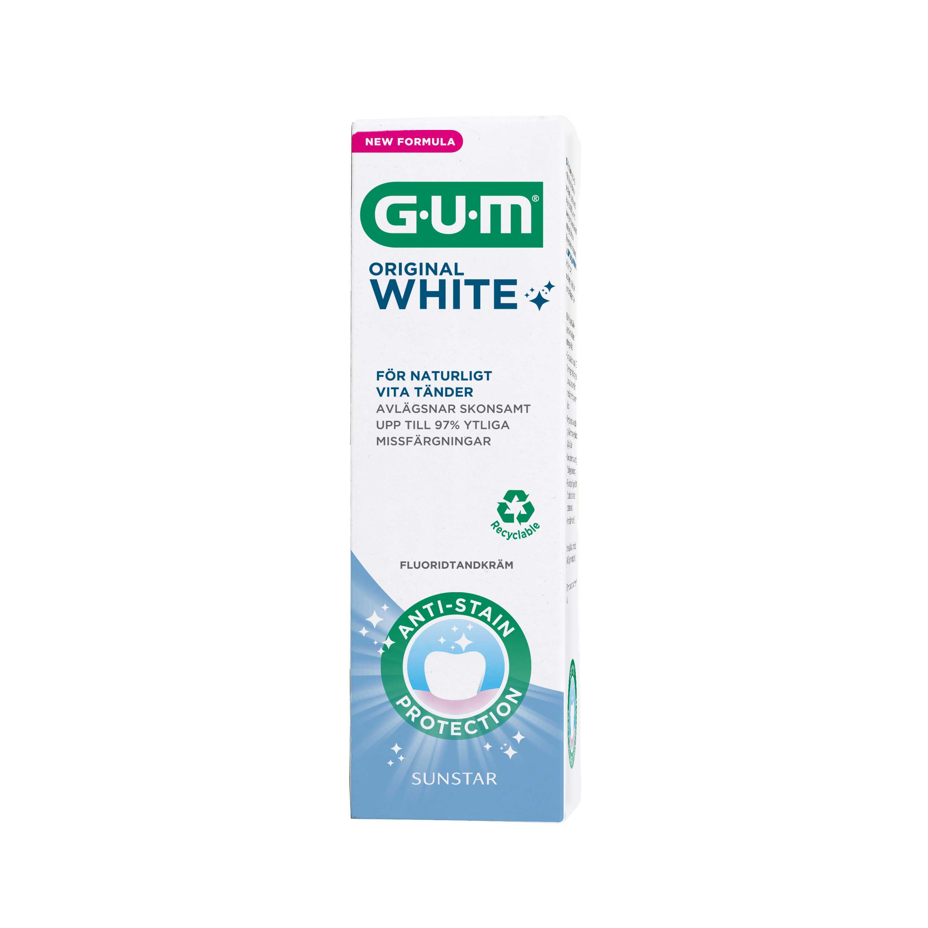 GUM Original White Tandpasta 75ml pakke
