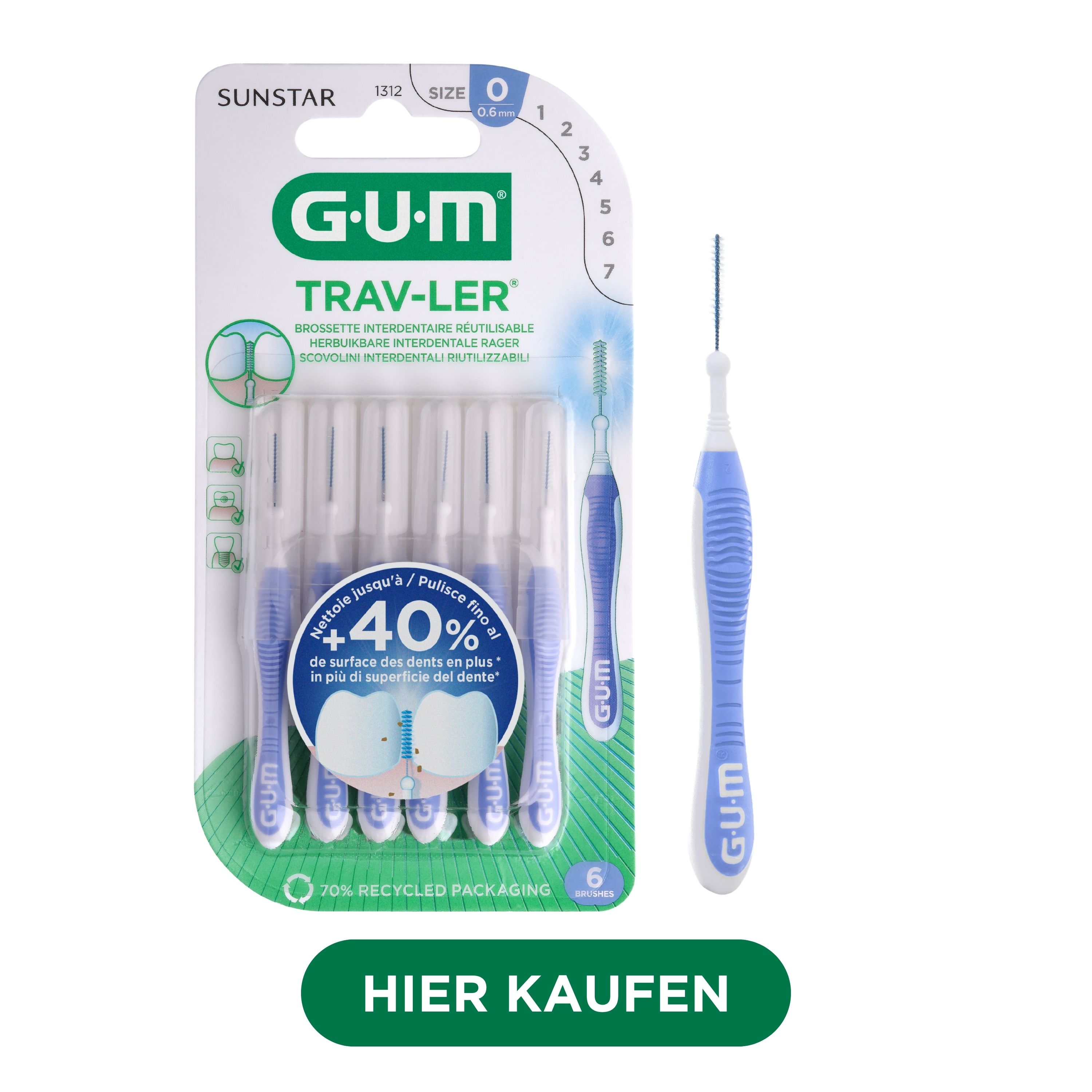 FR_IT_DE_Product catalogue hub images_with-badge_120625 - 1312HA-GUM-INTERDENTAL-BRUSH-TRAV-LER-0-6MM-6CTS-hero-DTC