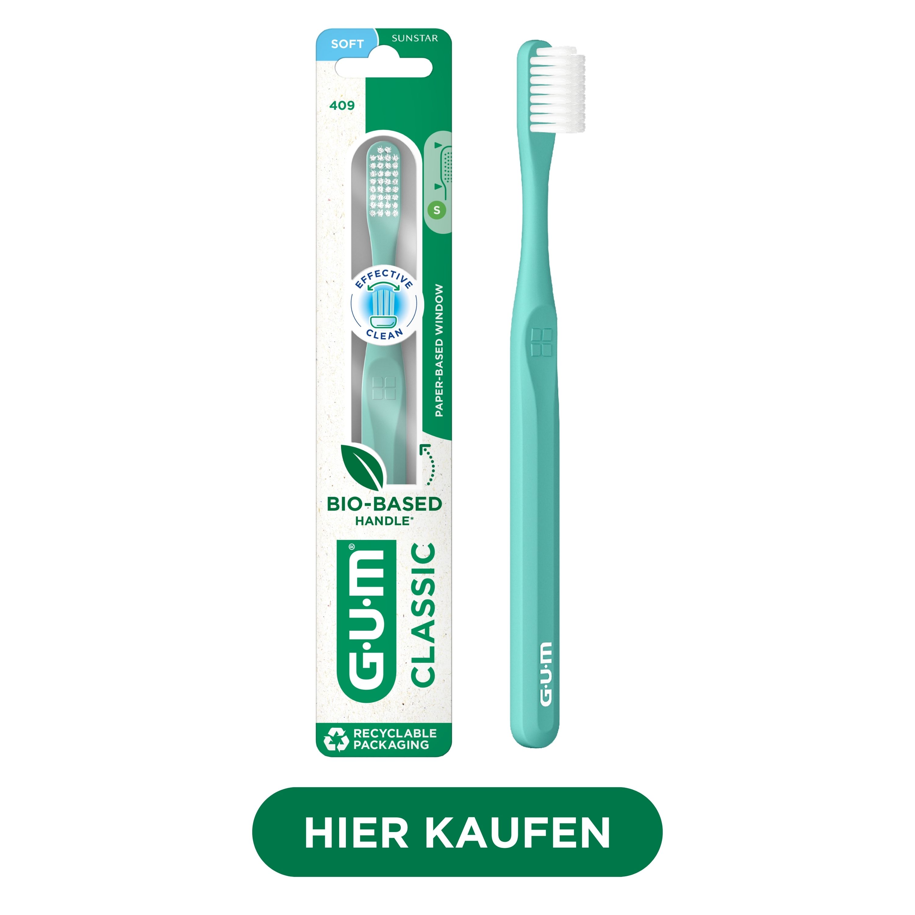 FR_IT_DE_Product catalogue hub images_with-badge_120625 - 409BTM2-GUM-CLASSIC-TOOTHBRUSH-COMPACT-SOFT-GREEN-hero-DTC