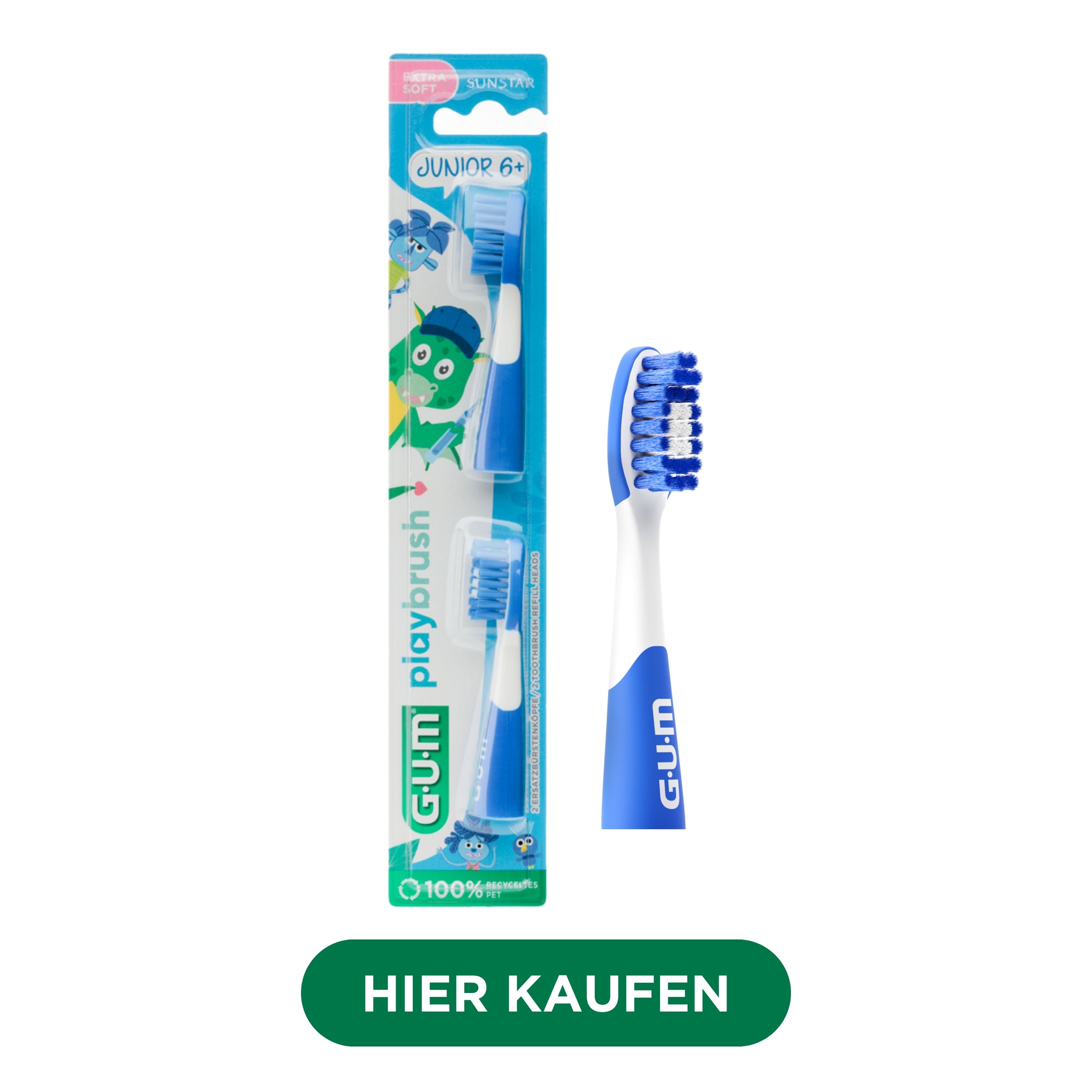 FR_IT_DE_Product catalogue hub images_with-badge_120625 - 4320RSMBL-GUMPLAYBRUSH-hero-single-brushheads-packaging-junior6-blue-allmarkets