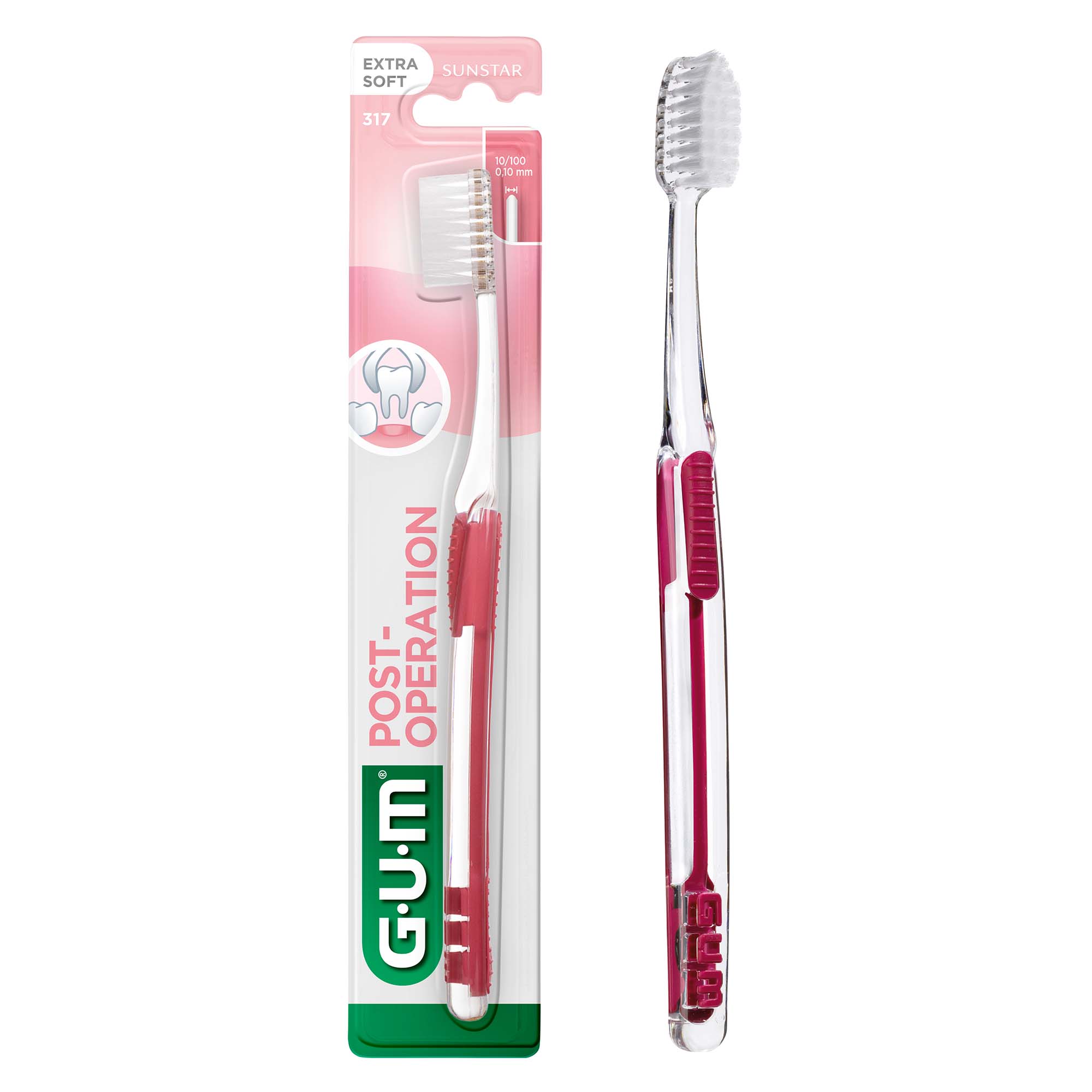 Cepillo de dientes extra suave postoperatorio GUM