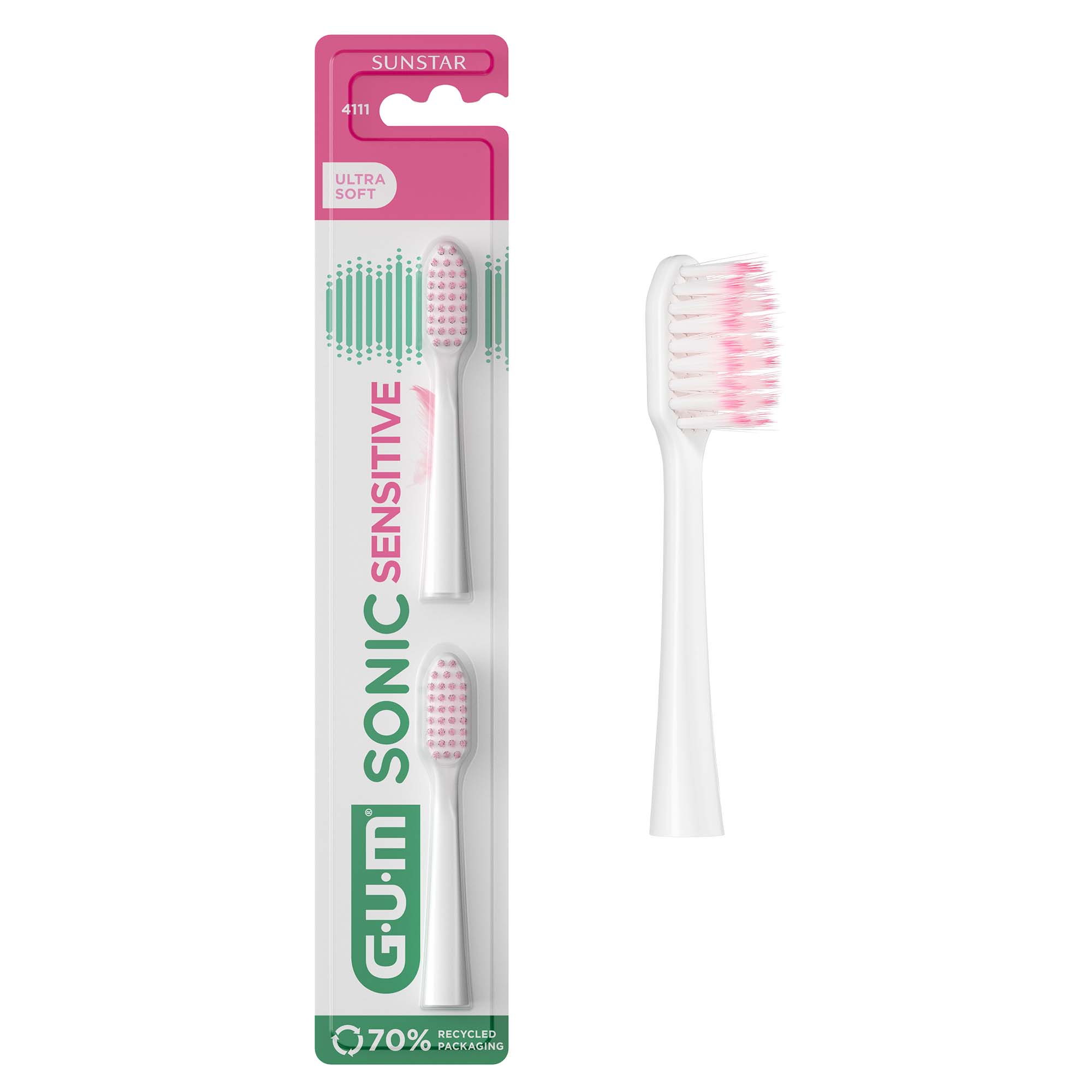 Paquete de repuesto para cepillo de dientes GUM Sonic Sensitive