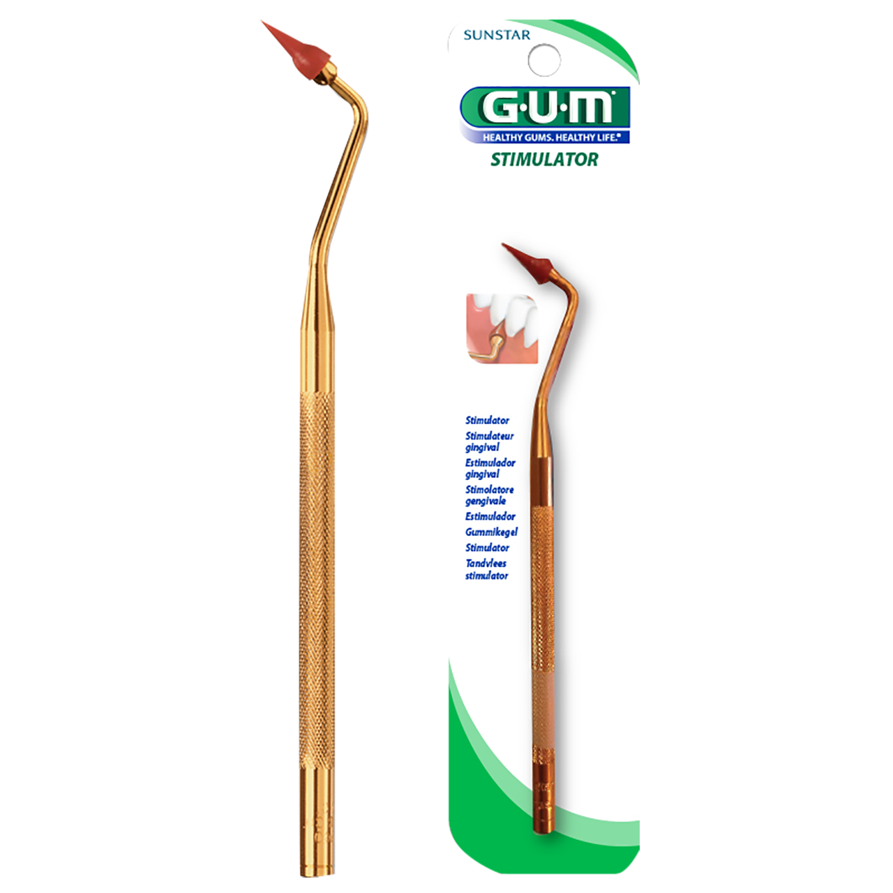 GUM igemestimulaator blisterpakendis