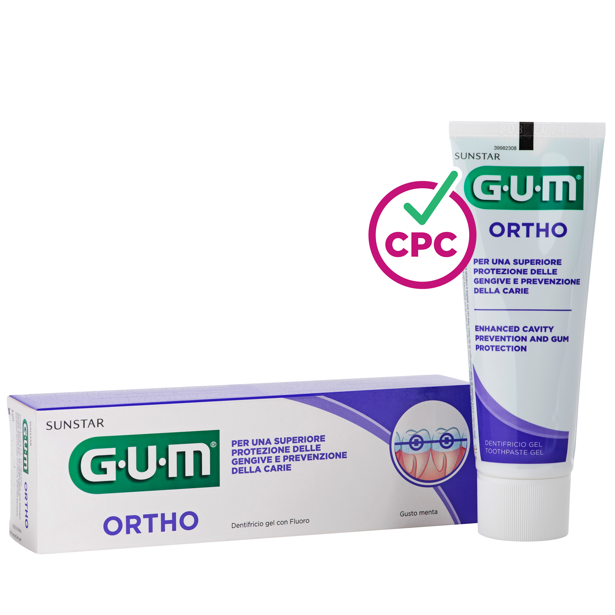 GUM Ortho Hambapasta 75ml - Kaariese ja Igemete Kaitse GUM Ortho Hambapasta 75ml - Kaariese ja Igemete Kaitse