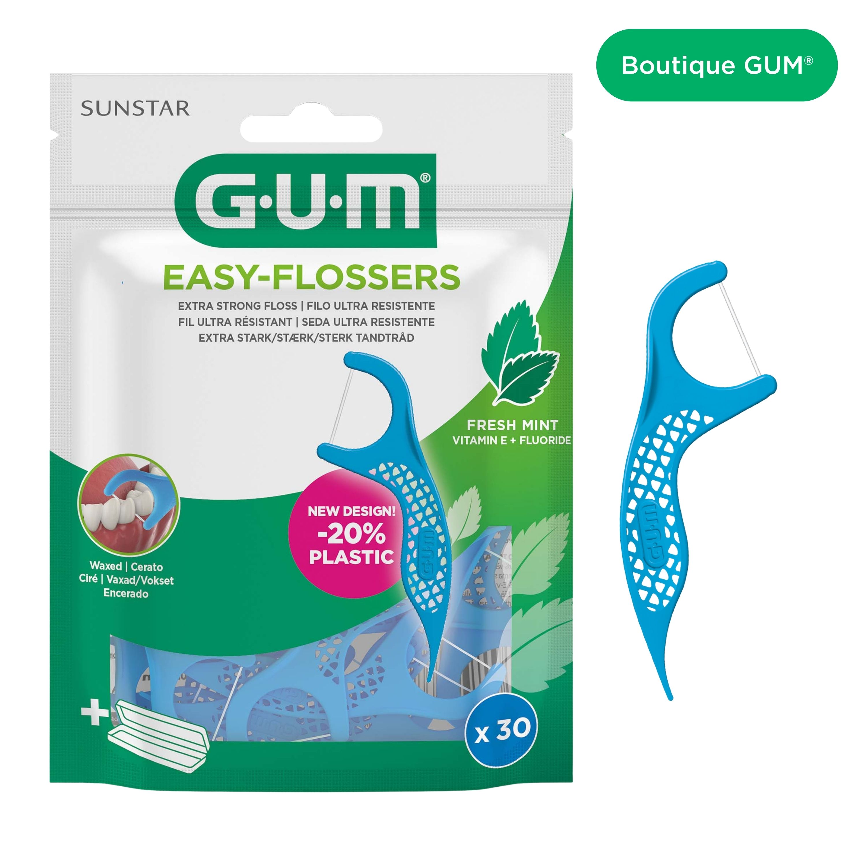 Product catalogue hub images - 890BG30-GUM-EASY-FLOSSERS-30CTS-hero-DTC