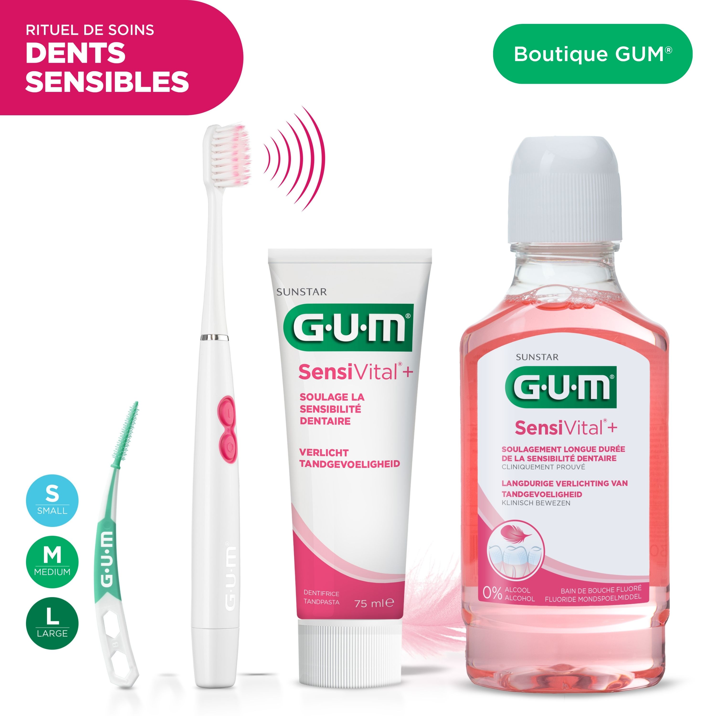 Product catalogue hub images - In-context-GUM-Ritual-Bundle-Sensitive-teeth-hero-image-FR
