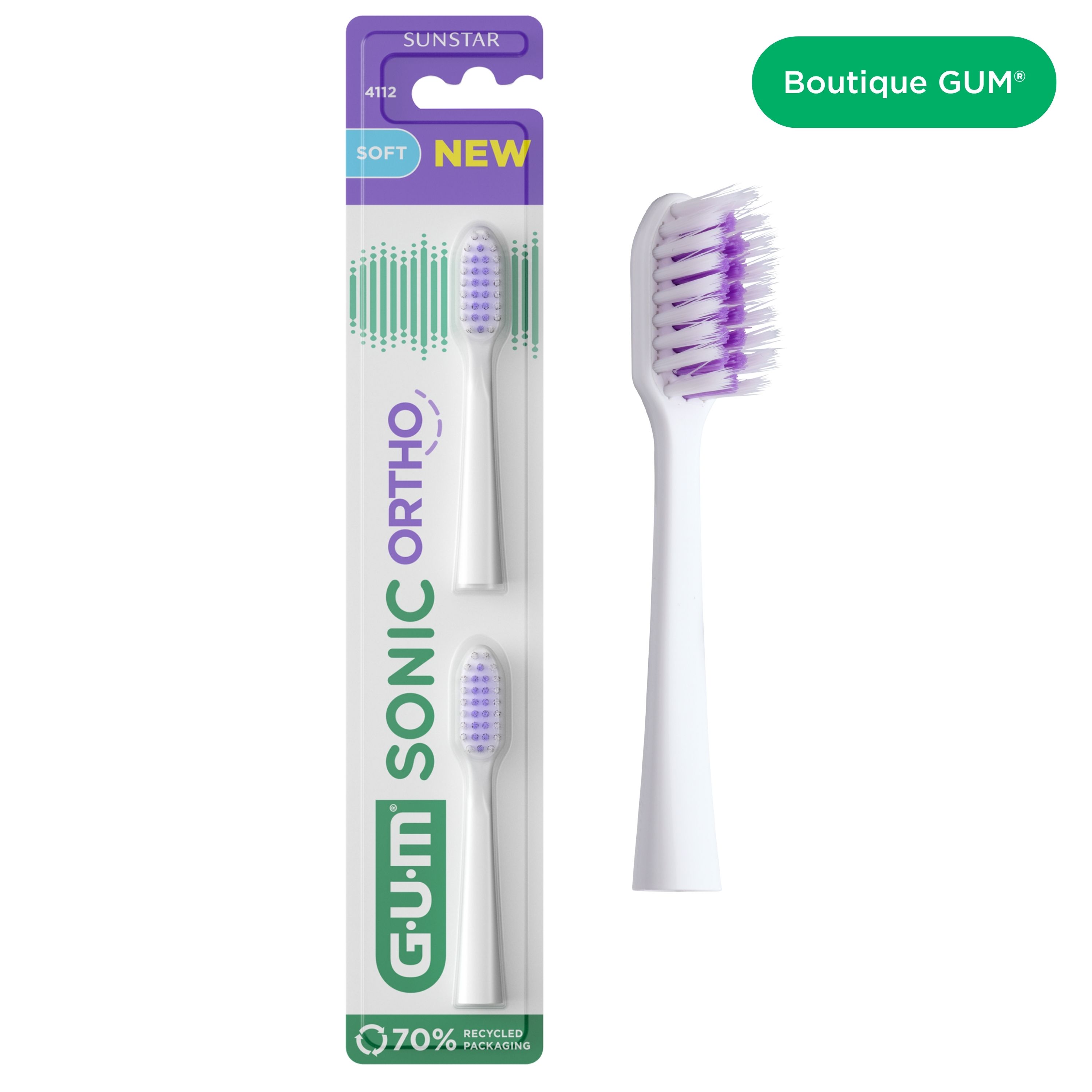 Product catalogue hub images - 4112BTM-GUM-SONIC-ORTHO-TOOTHBRUSH-REFILL-hero-DTC