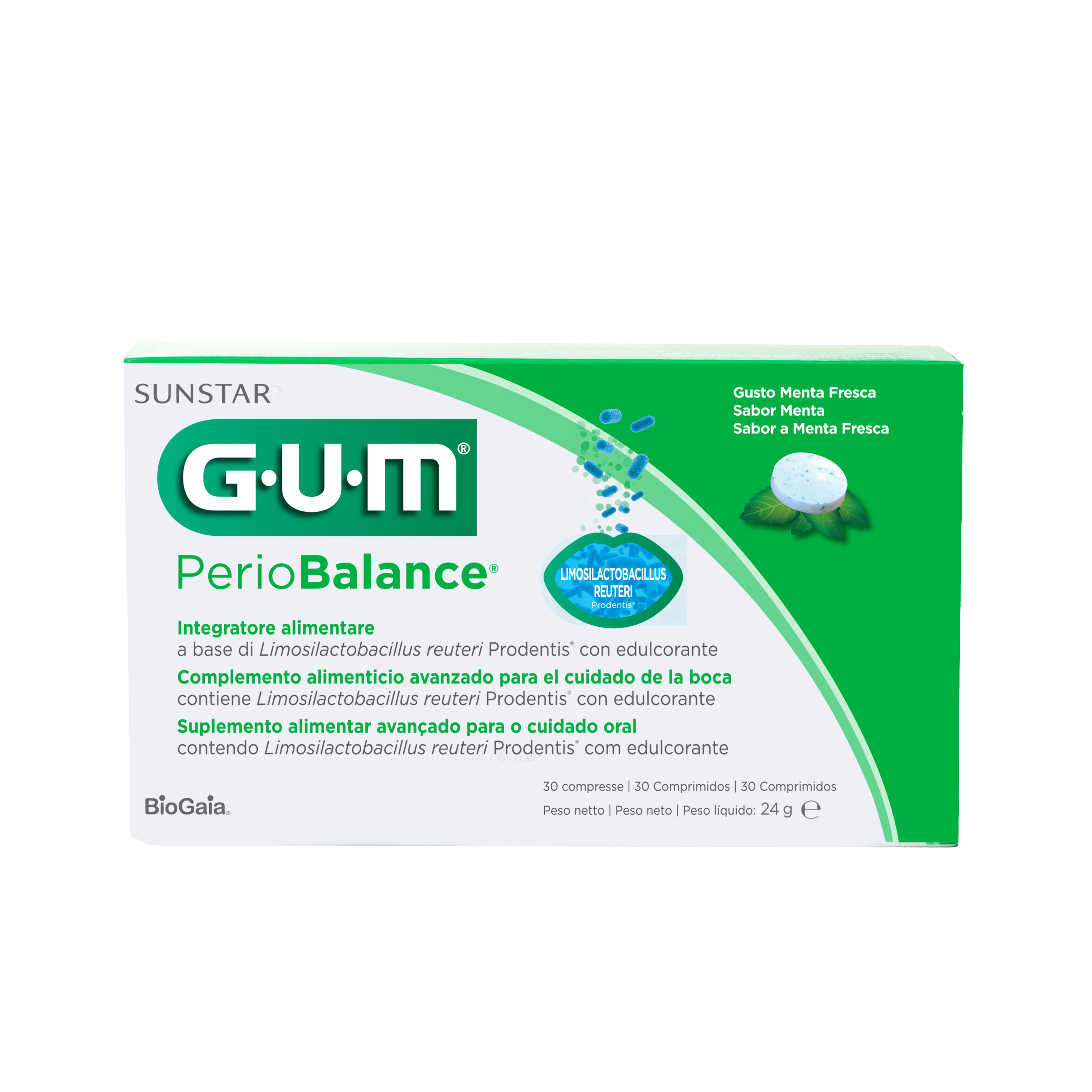 GUM PerioBalance Fresh Mint Tablets 30ct