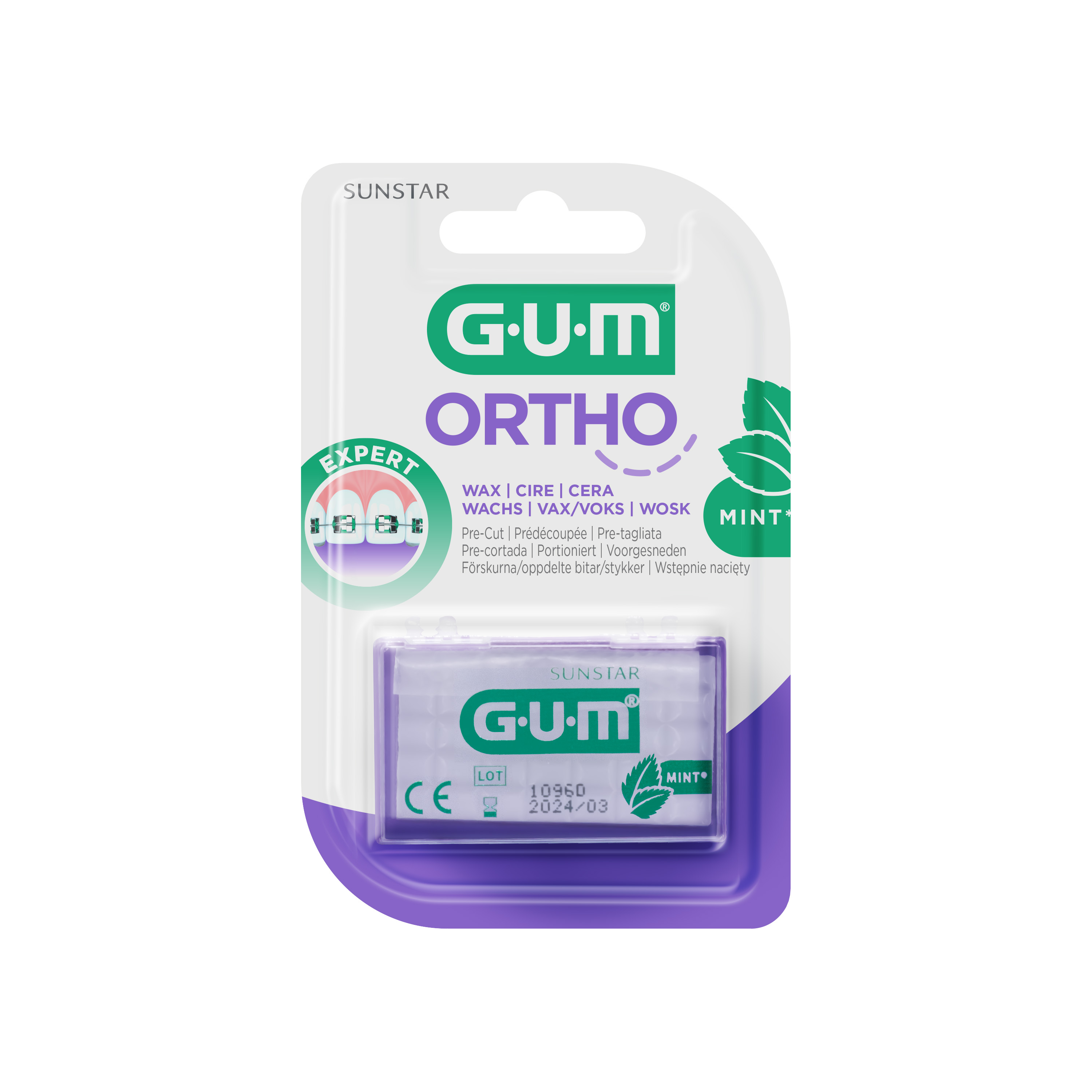 GUM Ortho Mint Wax for Braces Relief