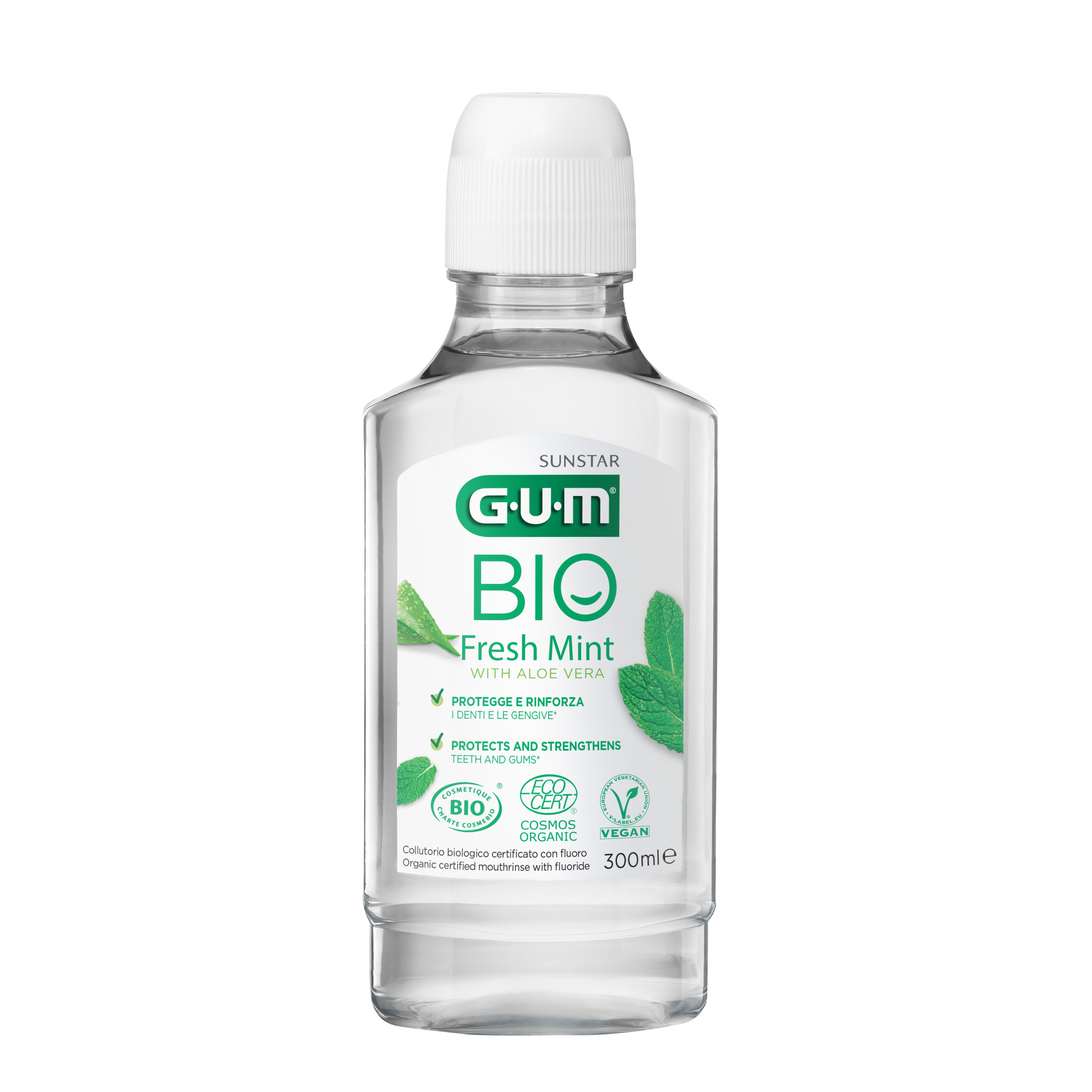 GUM BIO Fresh Mint Mouthrinse 300ml Bottle