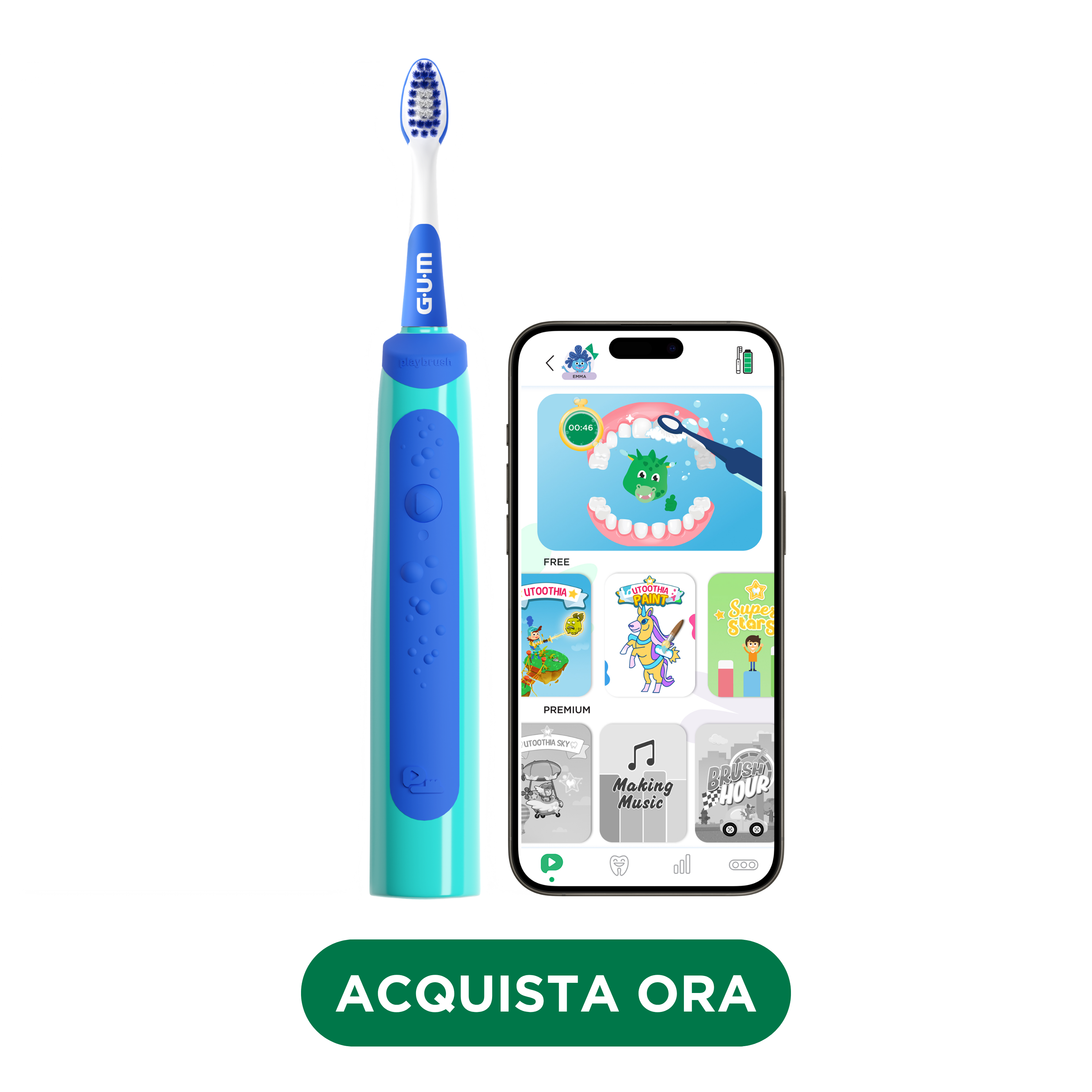 FR_IT_DE_Product catalogue hub images_with-badge_120625 - 4320RSMBL-GUM-PLAYBRUSH-junior6-blue-IT-hero-with-badge-DTC