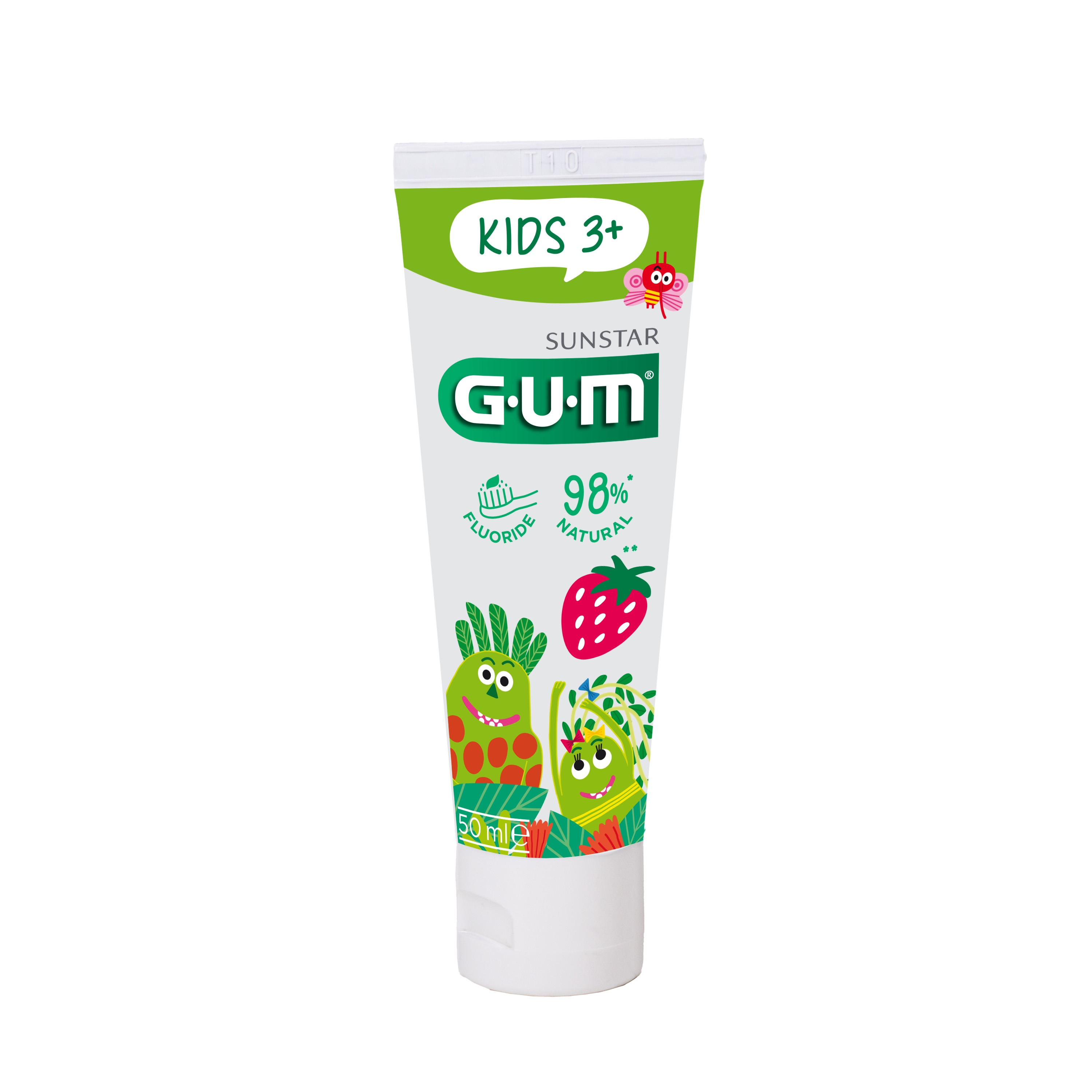 3000DFNLPL-FR-DE-NL-PL-GUM-KIDS-TOOTHPASTES-RED-STRAWBERRY-50ml-TUBE