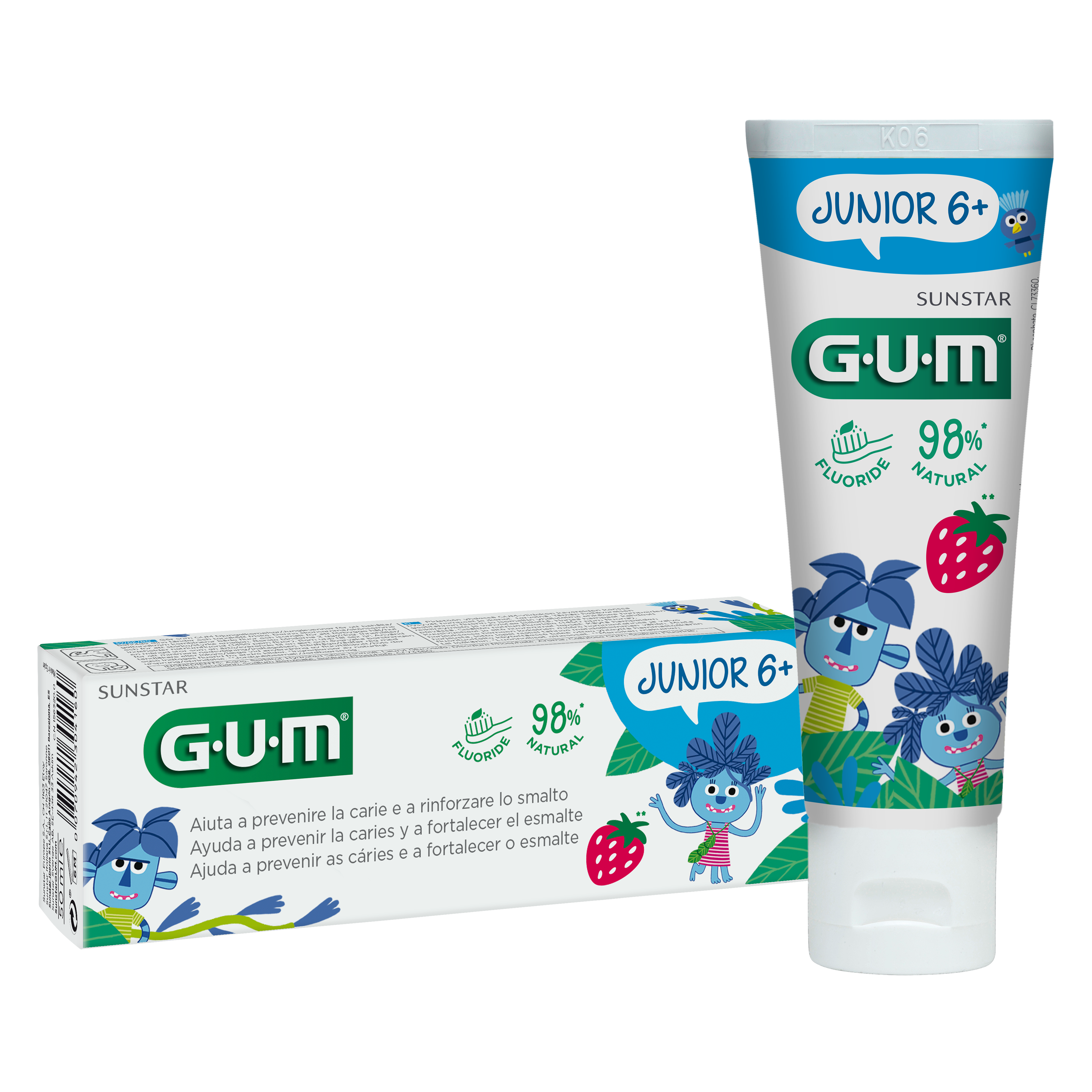 GUM JUNIOR Pasta Dentifrica 6+ anos GUM JUNIOR Pasta Dentifrica 6+ anos