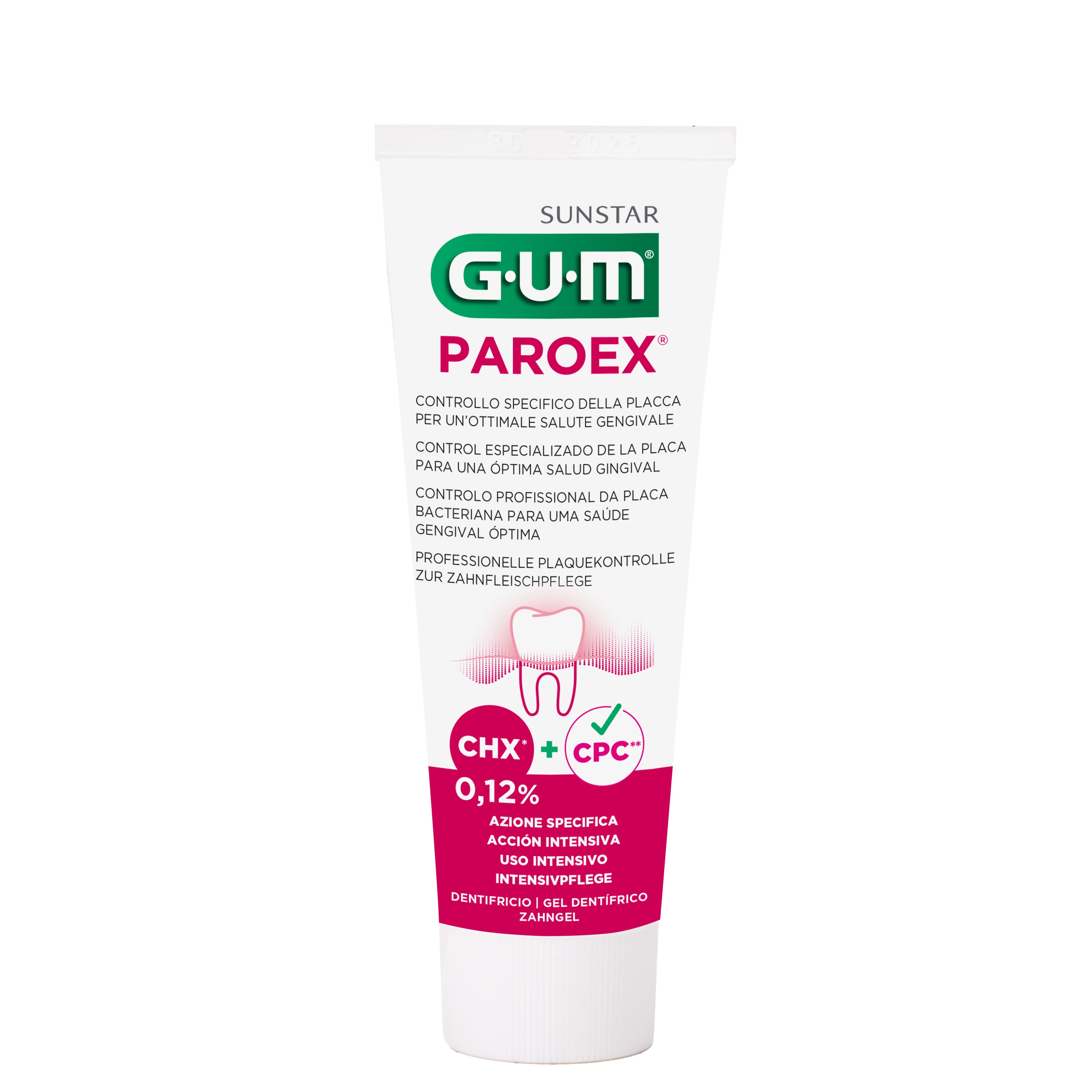GUM® PAROEX® 0,12% Pasta Dentífrica Ação Intensiva GUM® PAROEX® 0,12% Pasta Dentífrica Ação Intensiva