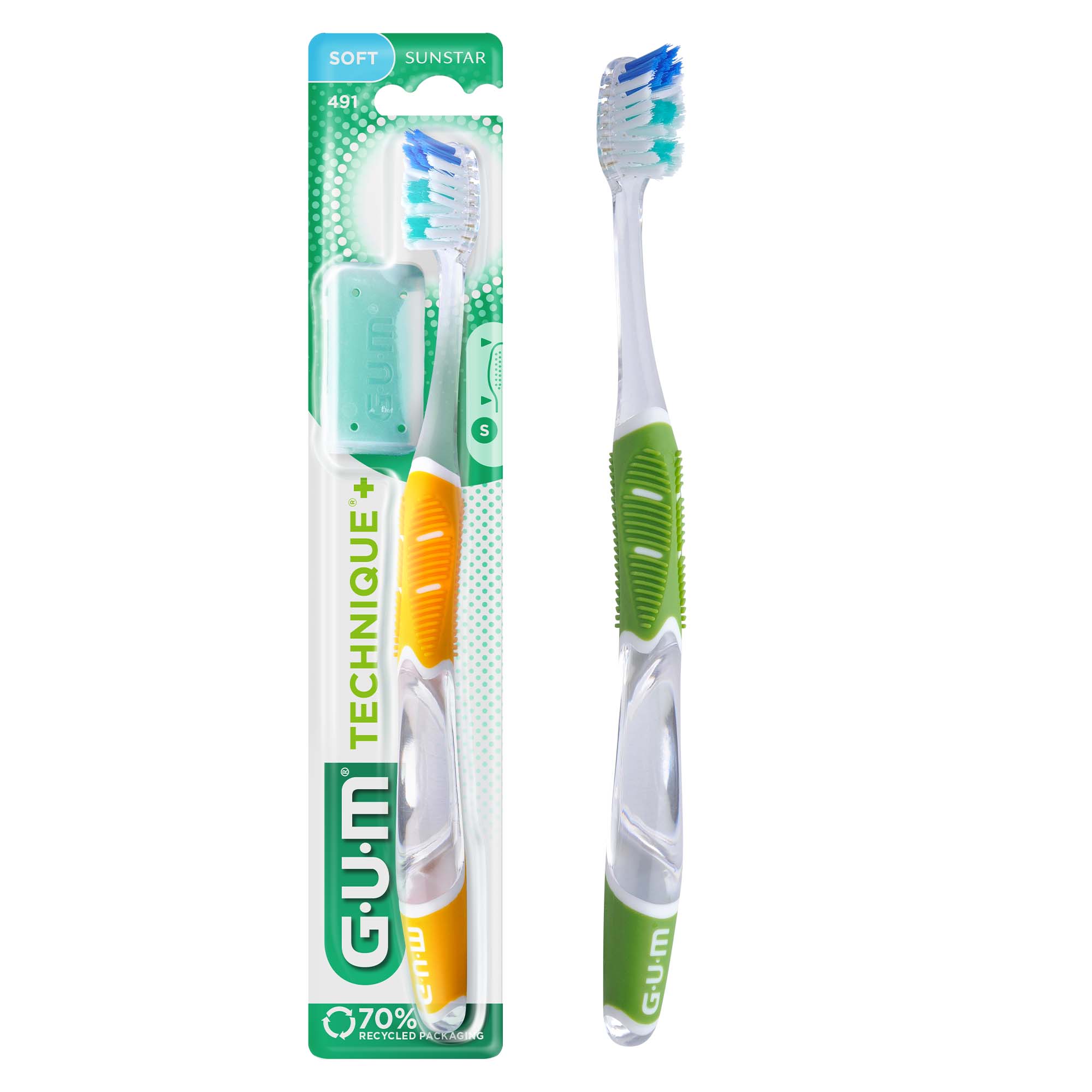 GUM Technique+ Soft Toothbrush Packaging