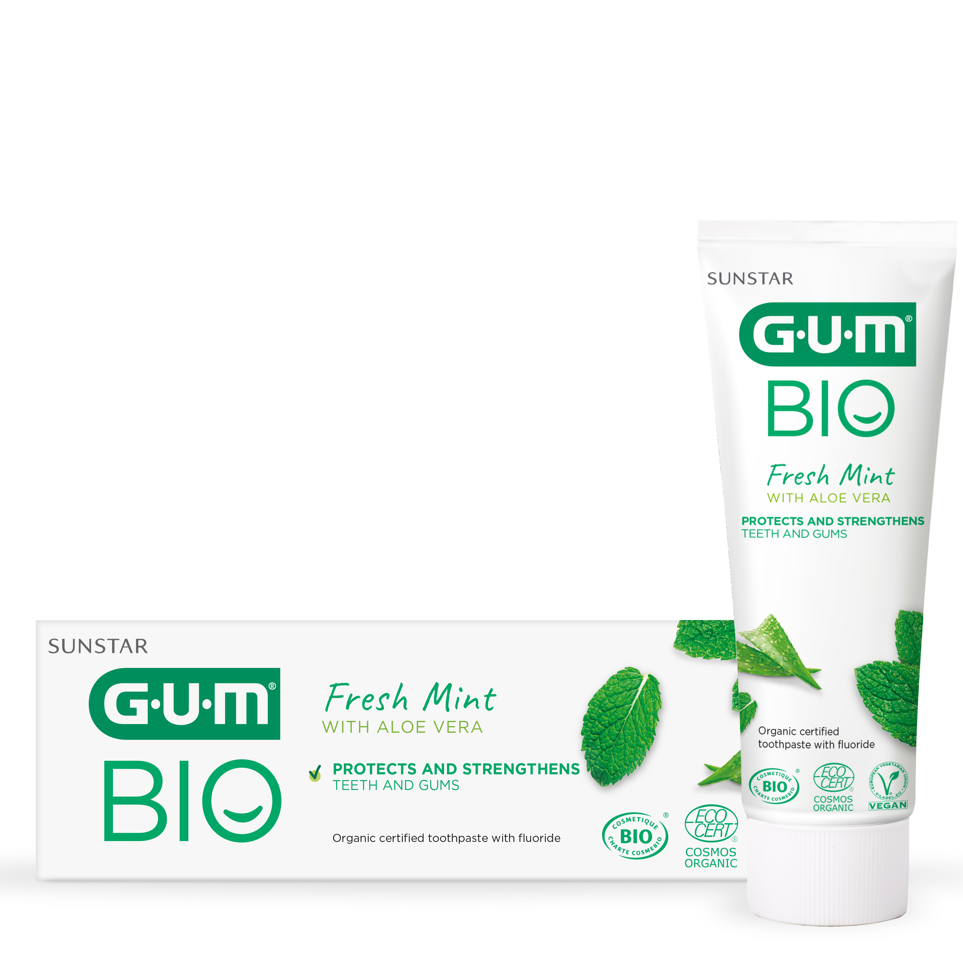 GUM BIO Fresh Mint Toothpaste with Aloe Vera