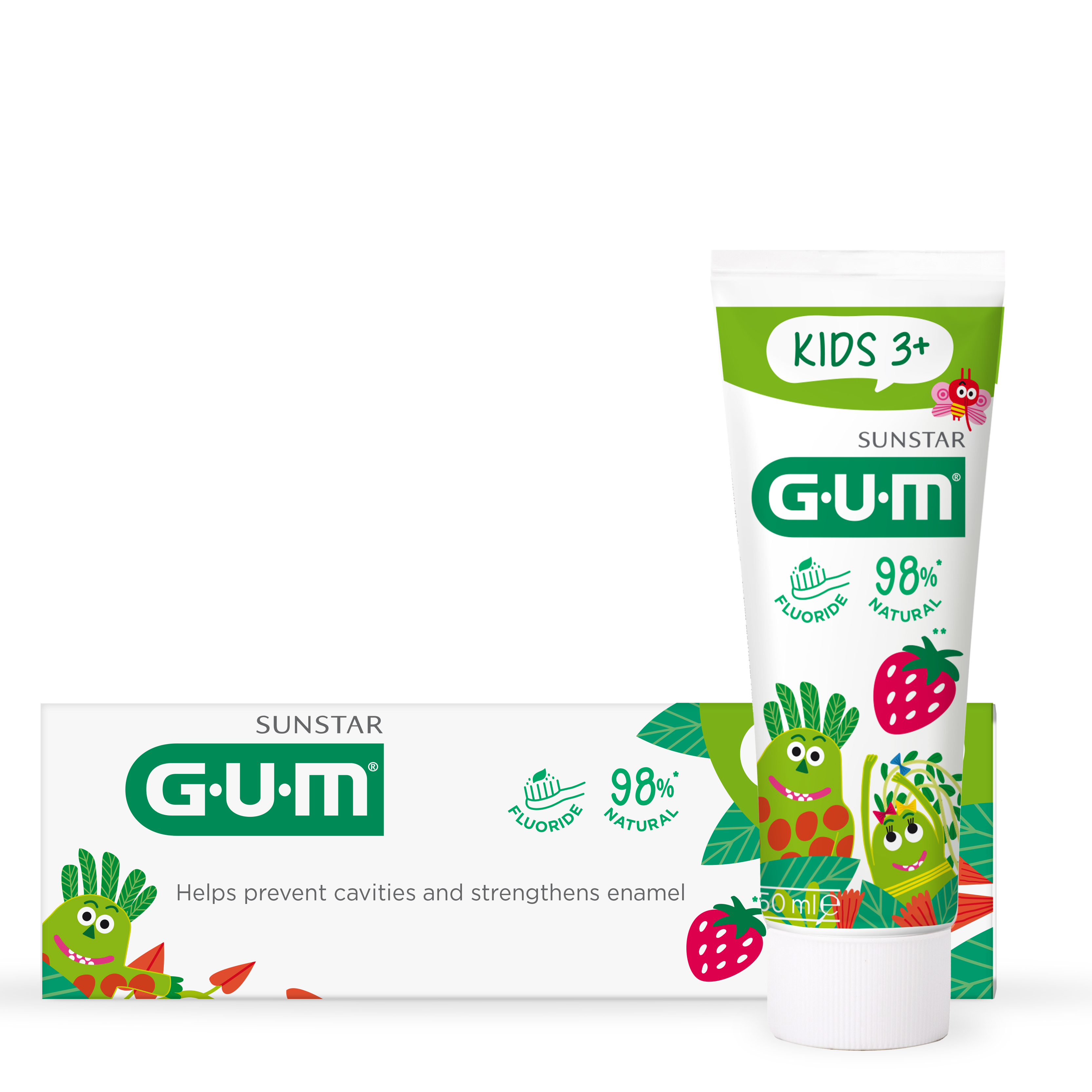 GUM Kids Toothpaste 50ml for Cavity Protection